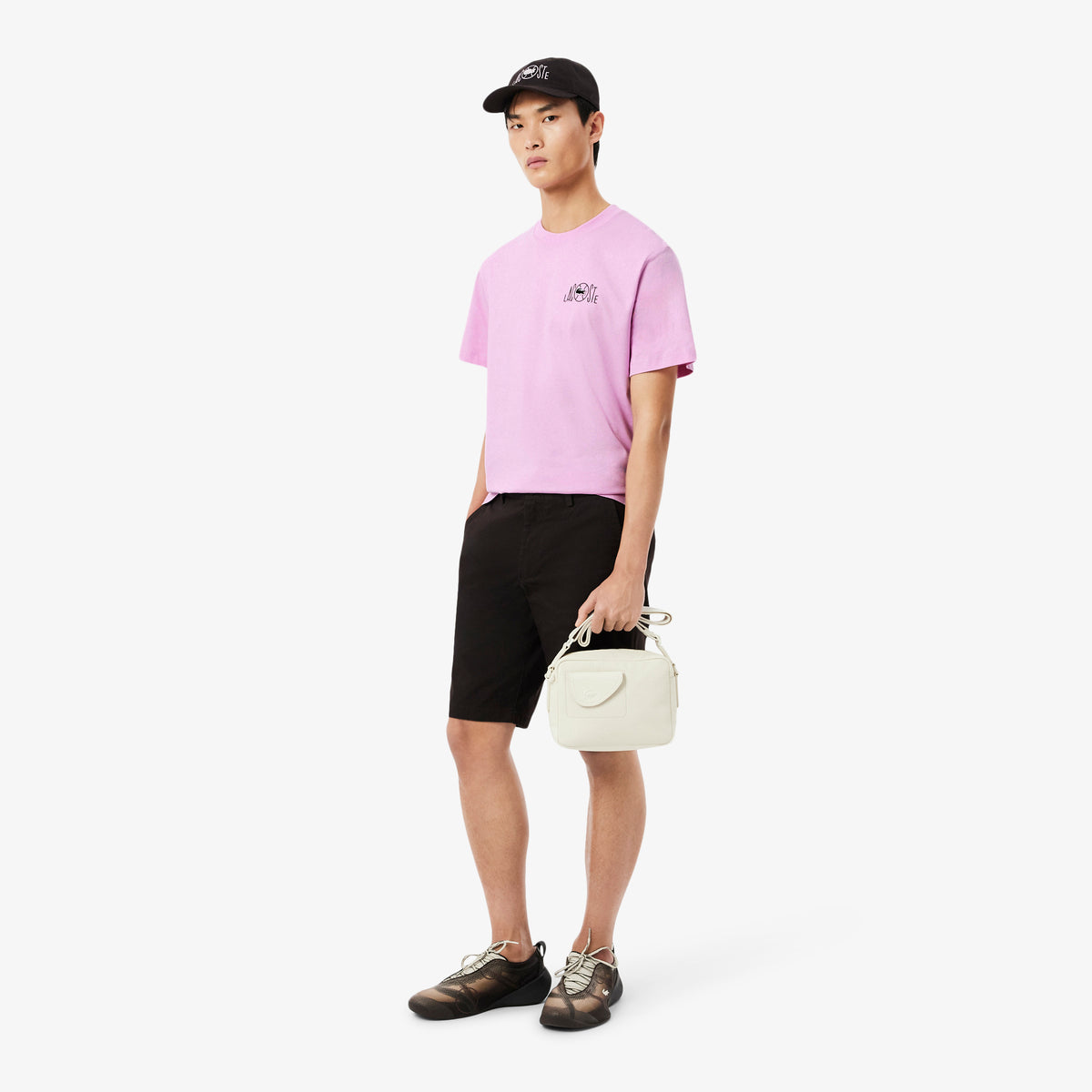 LACOSTE Printed Cotton T-Shirt Men