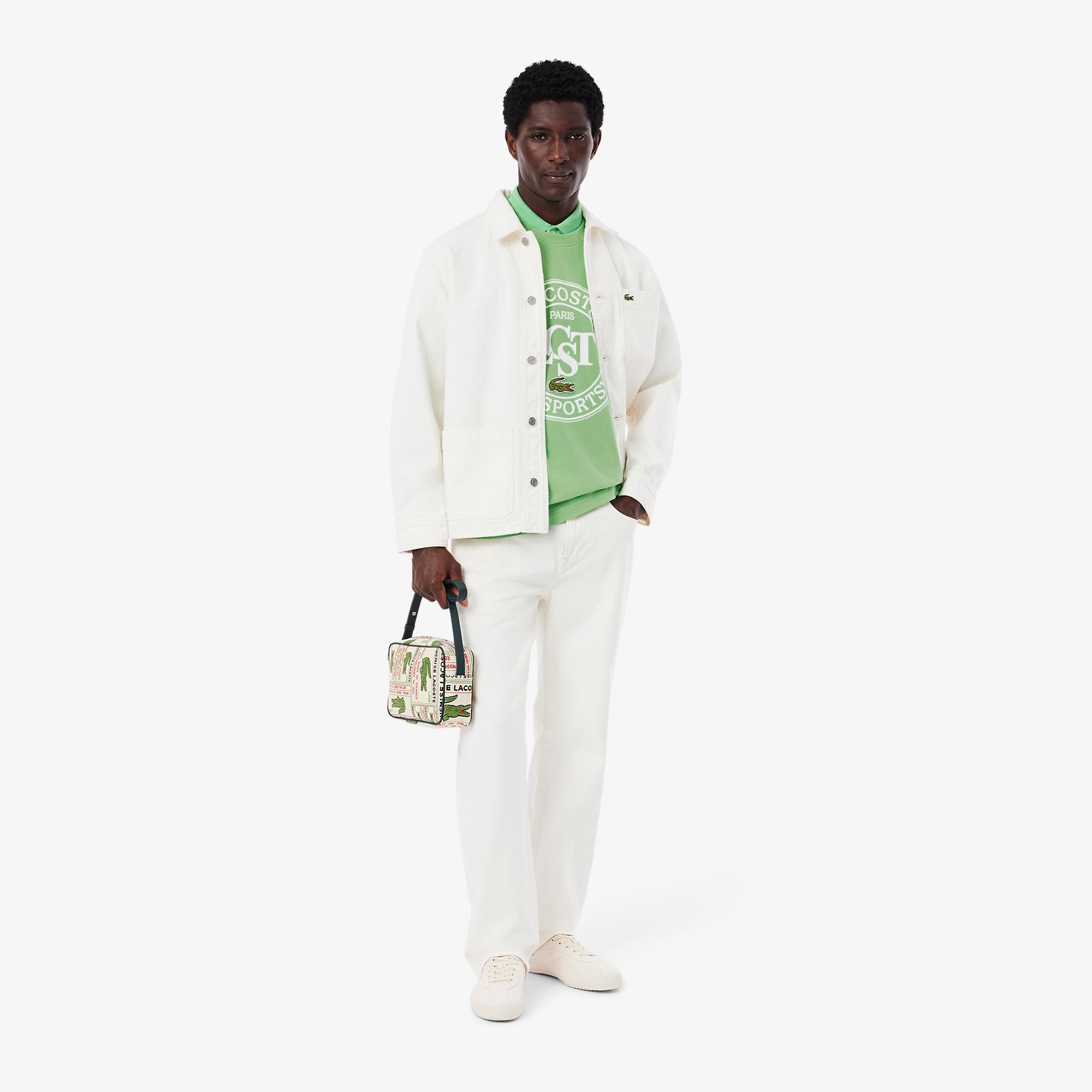 Lacoste Loose Fit Heavy Cotton Printed T-shirt