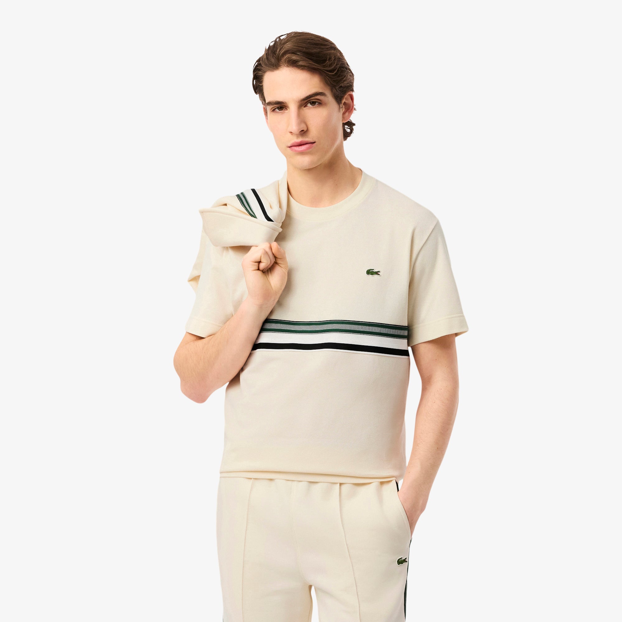 Lacoste French Made Striped Band T-shirt