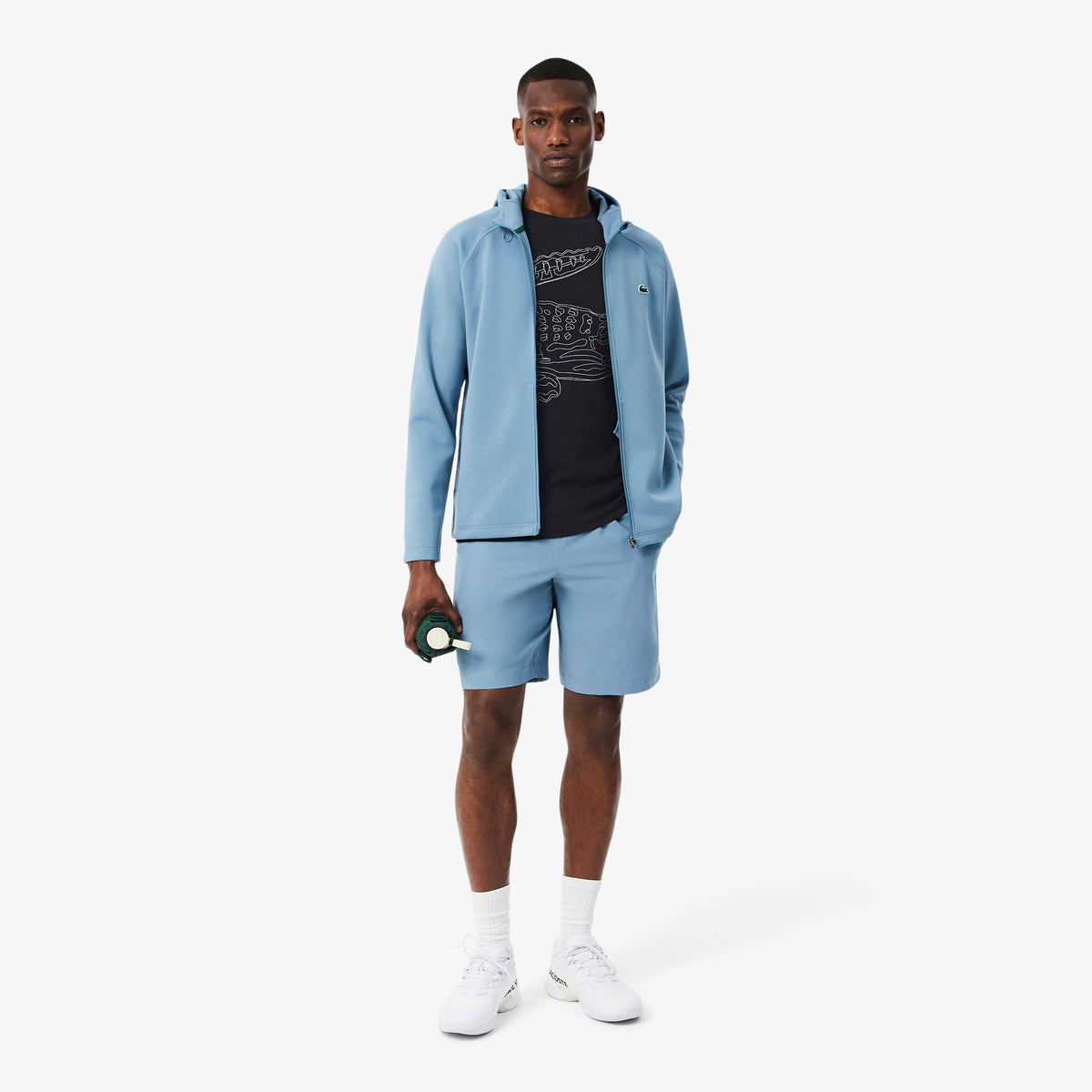 LACOSTE Ultra Dry Crocodile Print Sport T-shirt Men