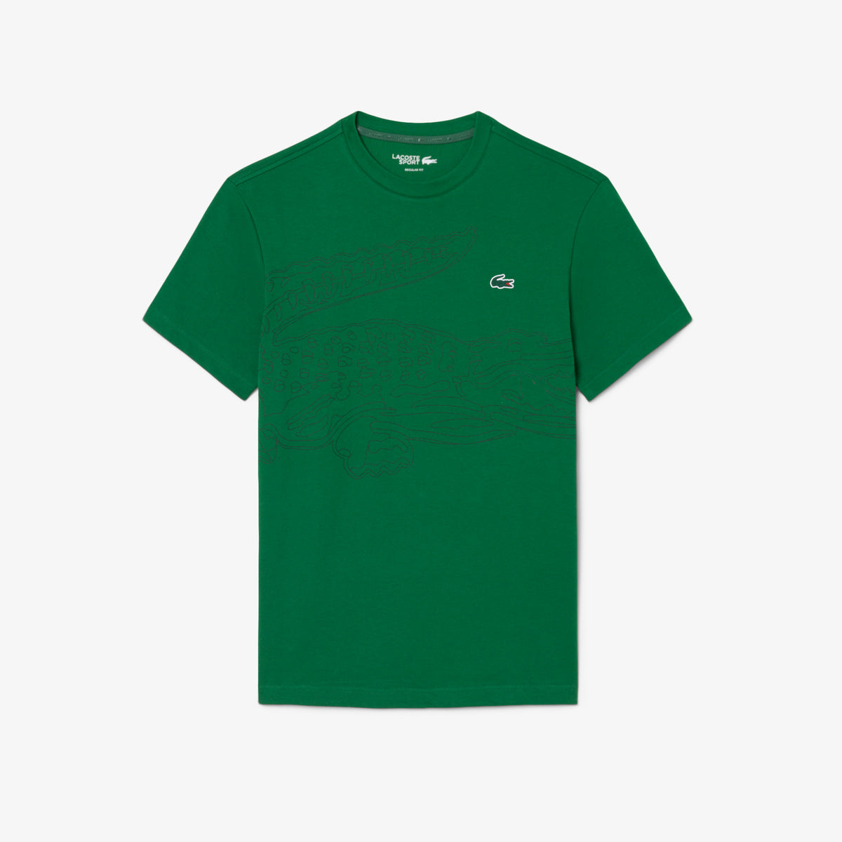 LACOSTE Ultra Dry Crocodile Print Sport T-shirt Men