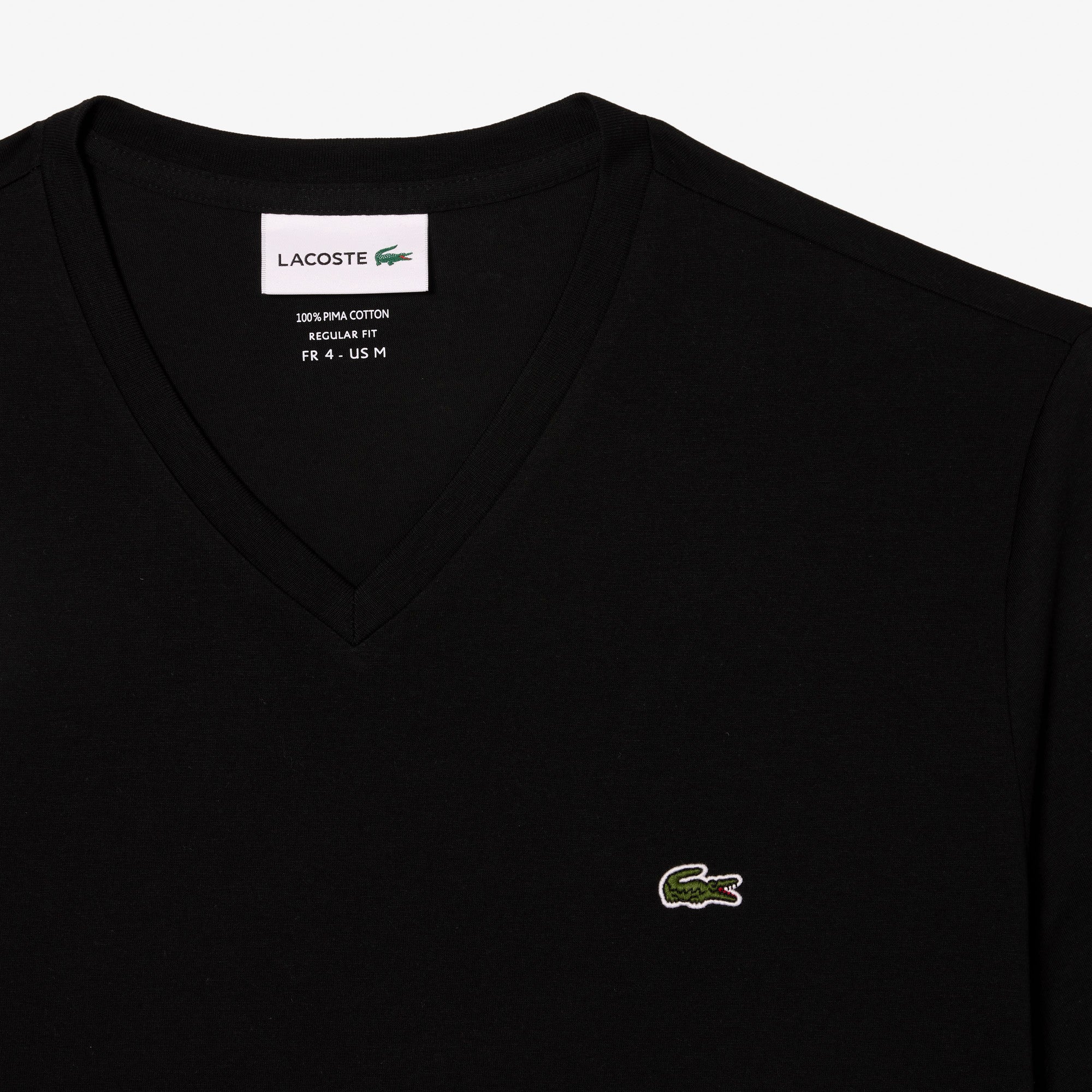 Lacoste Men's V-neck Pima Cotton Jersey T-shirt