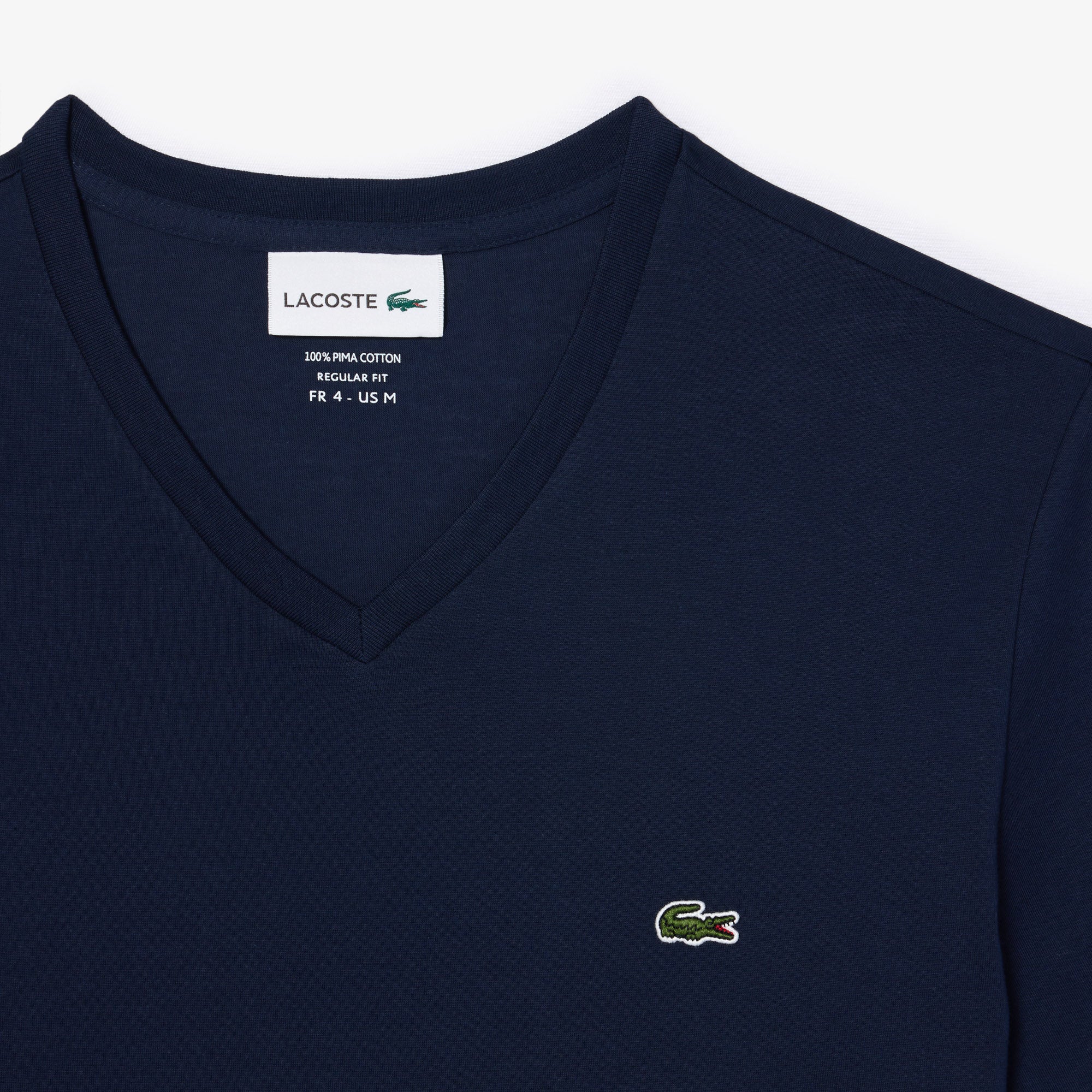 Lacoste Men's V-neck Pima Cotton Jersey T-shirt