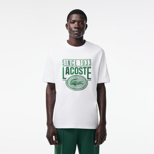 Lacoste Loose Fit Heavy Cotton Printed T-shirt