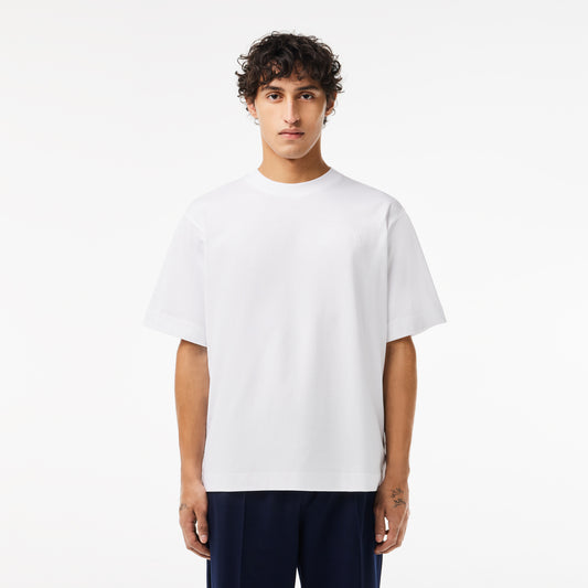 Loose Fit Heavy Cotton Lacoste Embroidery T-shirt - Lacoste Apparel THE MIX