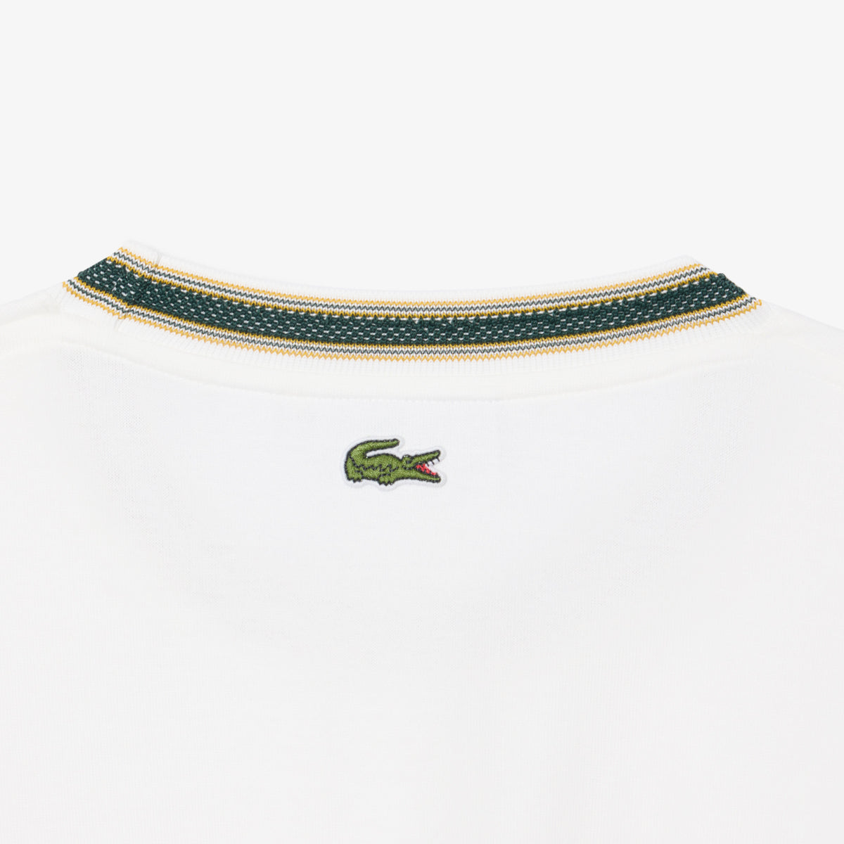LACOSTE French Made Badge Accent Striped T-shirt Men