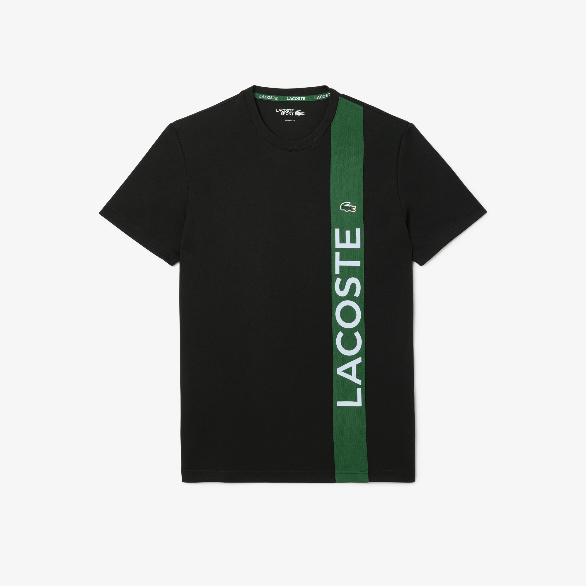 LACOSTE Ultra Dry Print Branding Tennis T-shirt