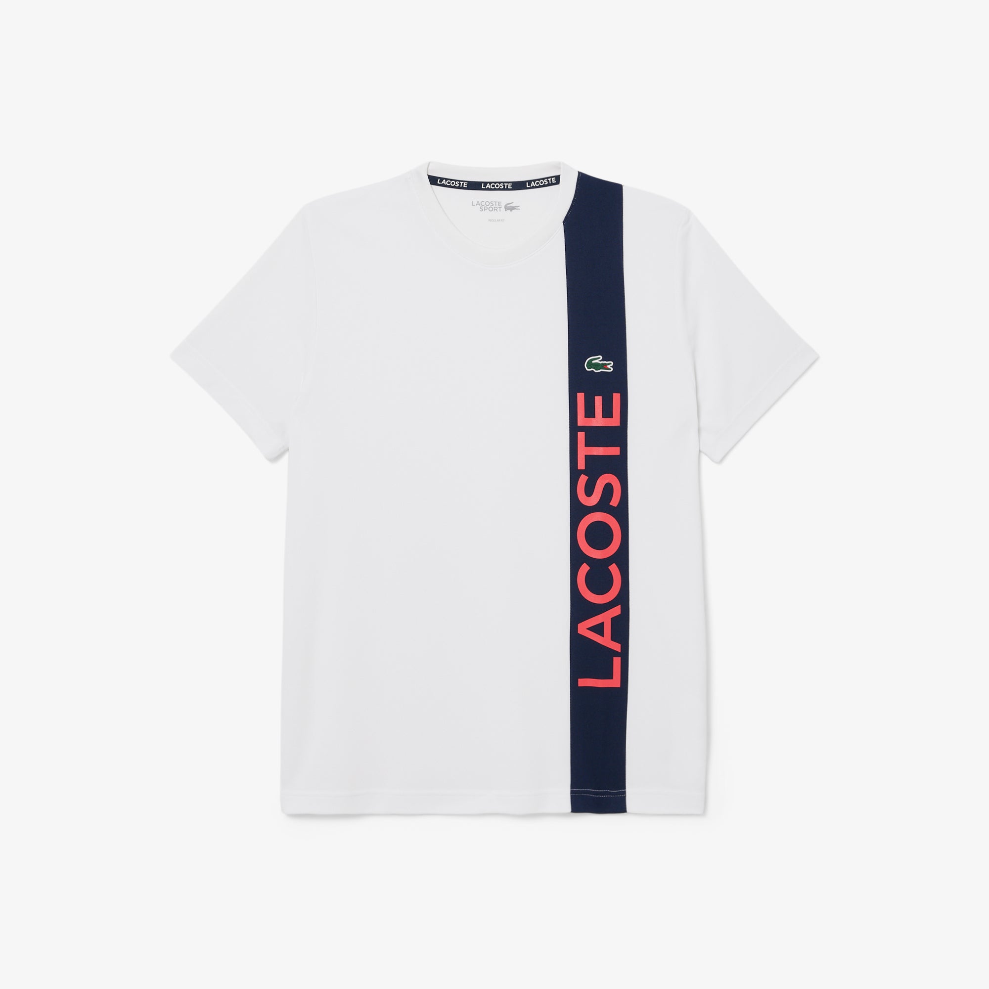 LACOSTE Ultra Dry Print Branding Tennis T-shirt