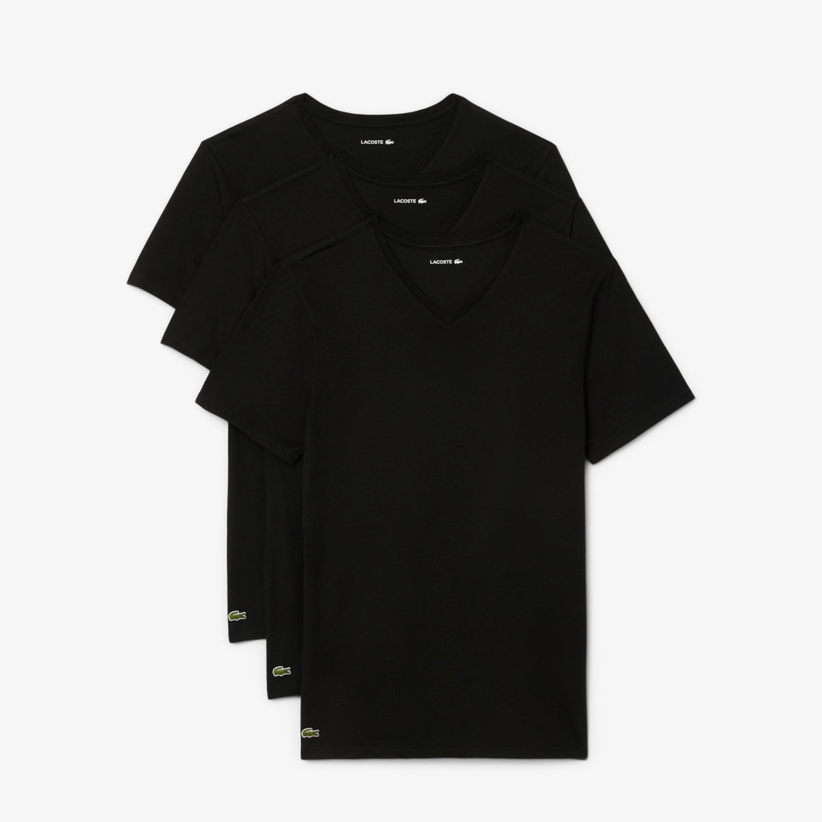 LAACOSTE Men's 3-Pack Slim Fit Undershirts
