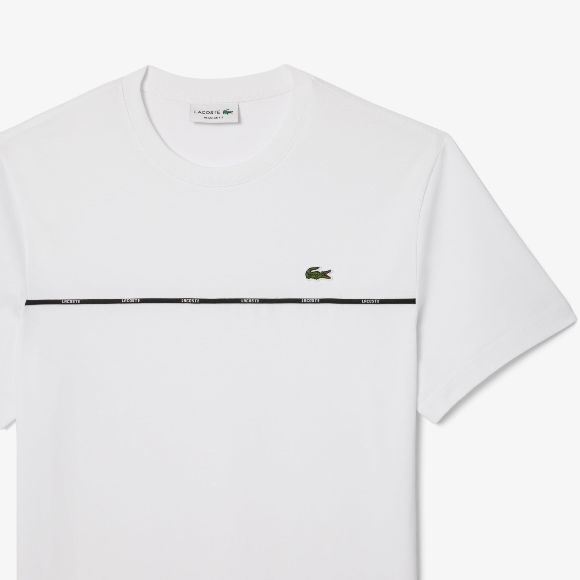 Lacoste Trim Cotton Jersey T-shirt
