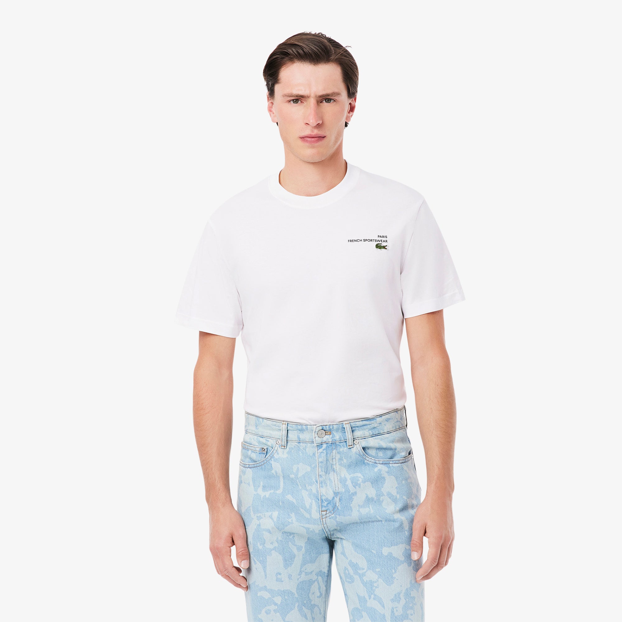 LACOSTE Print Motif Jersey T-shirt
