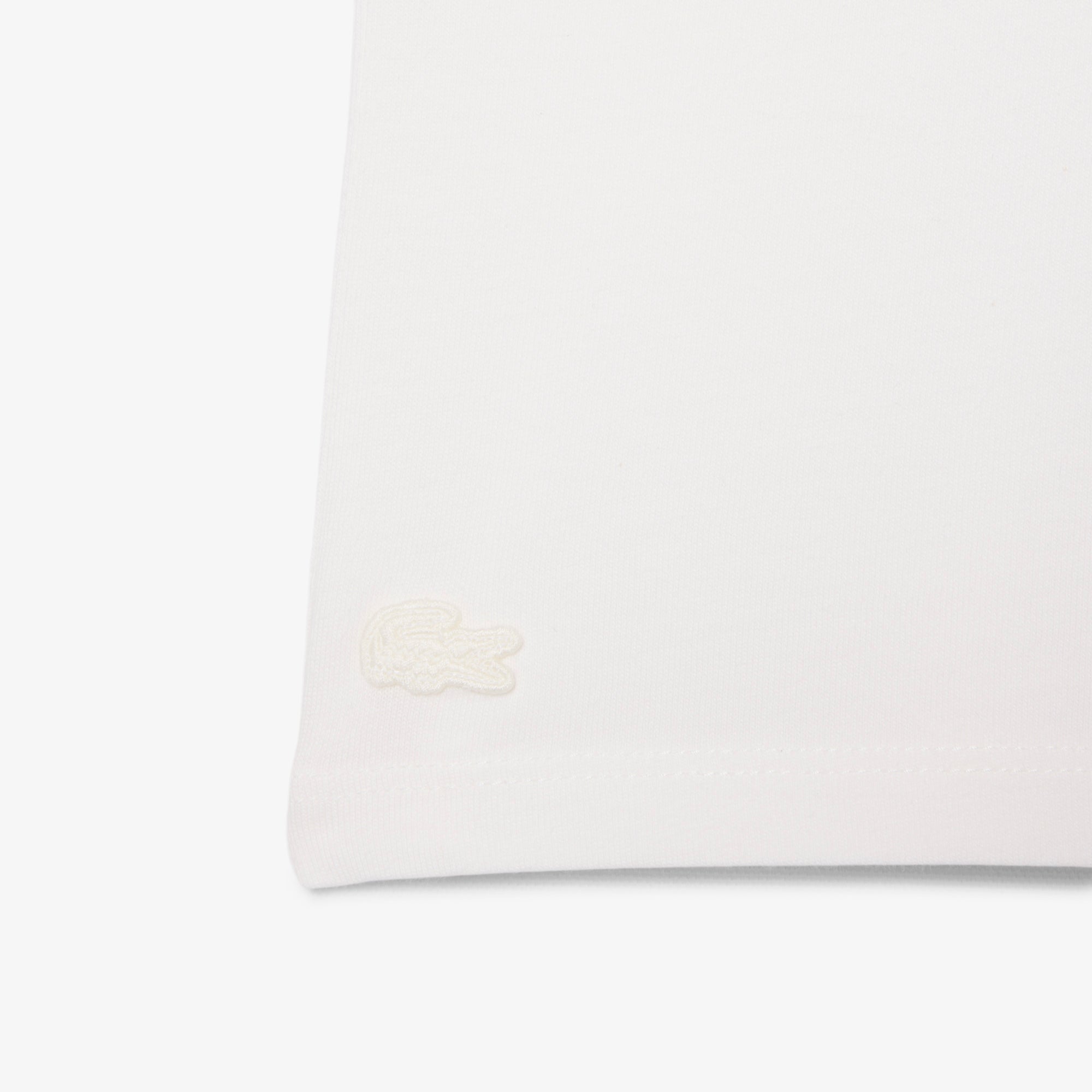 LACOSTE Contrast Badge Cotton T-Shirt