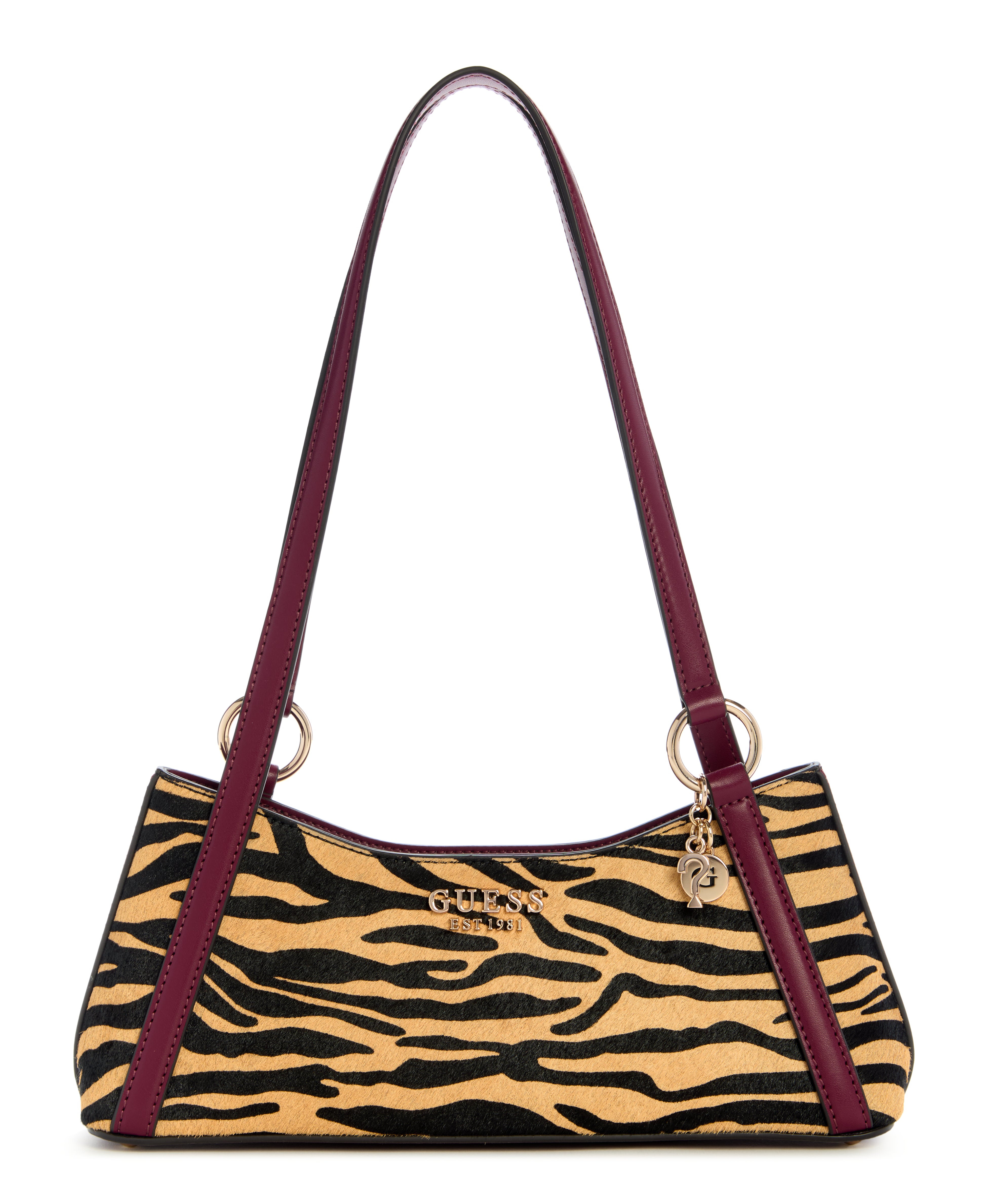 GUESS Domitilla Genuine Leather Shoulder Bag