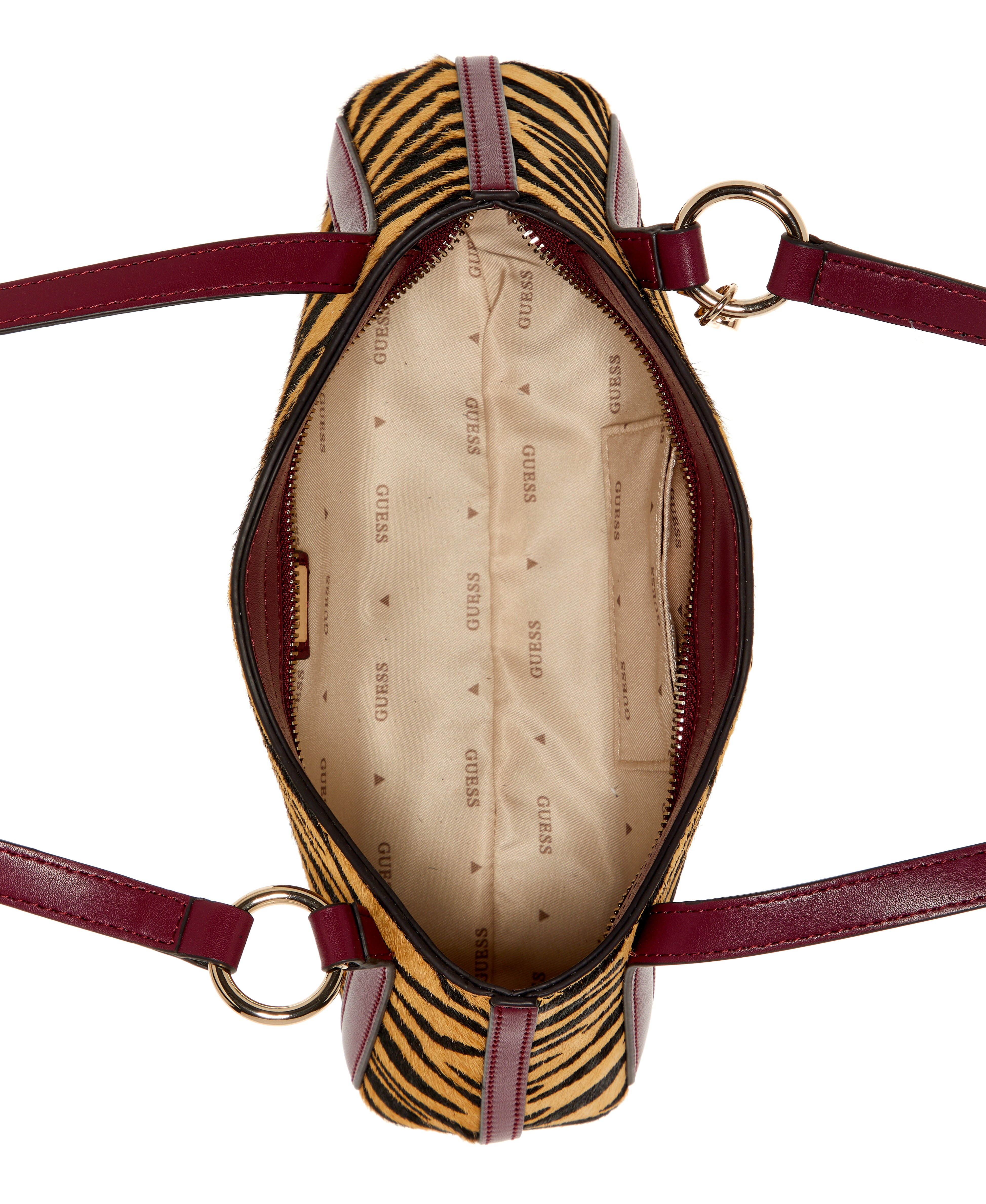 GUESS Domitilla Genuine Leather Shoulder Bag