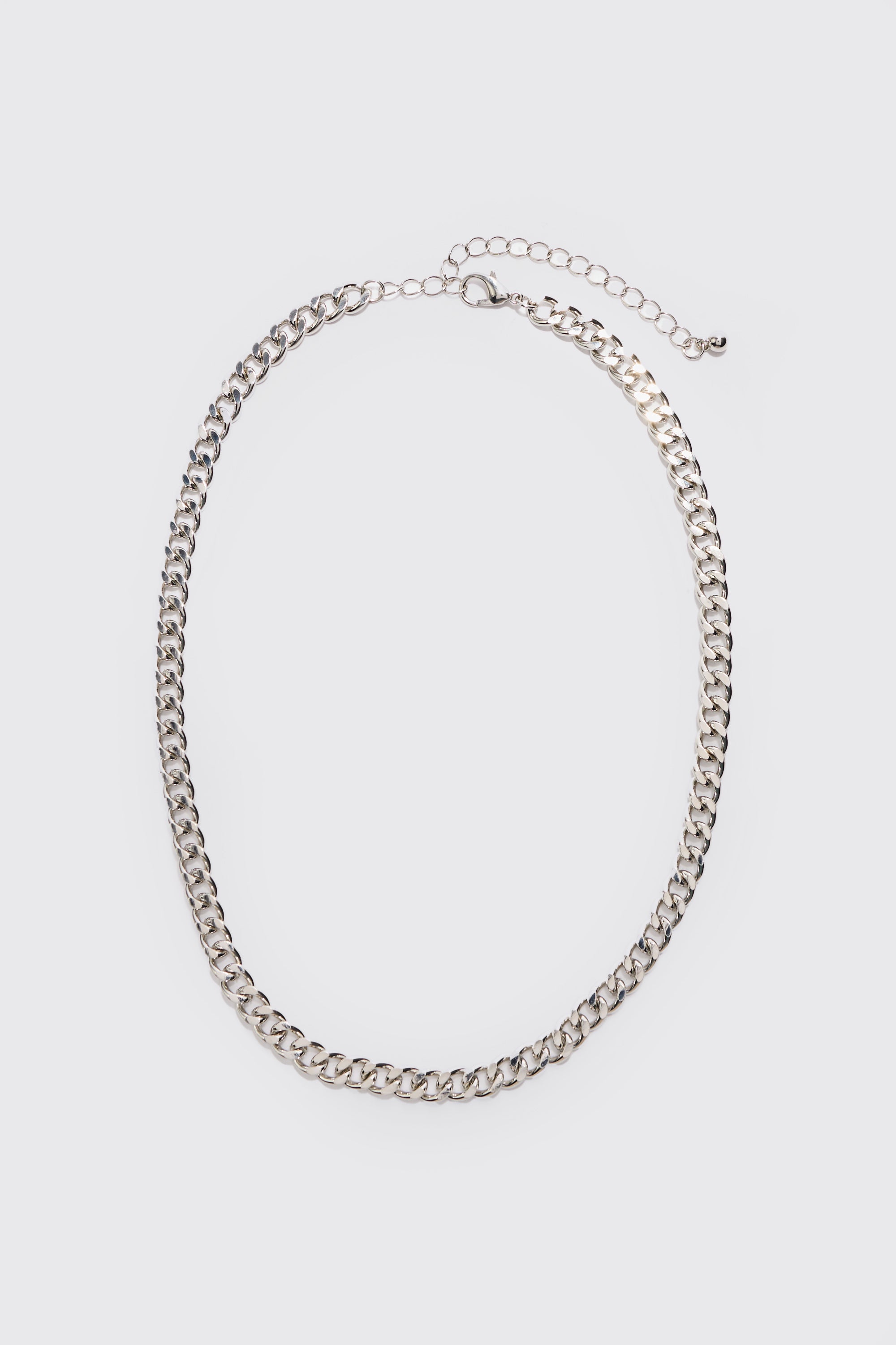 BOOHOOMAN 3 Pack Chain Necklace In Silver
