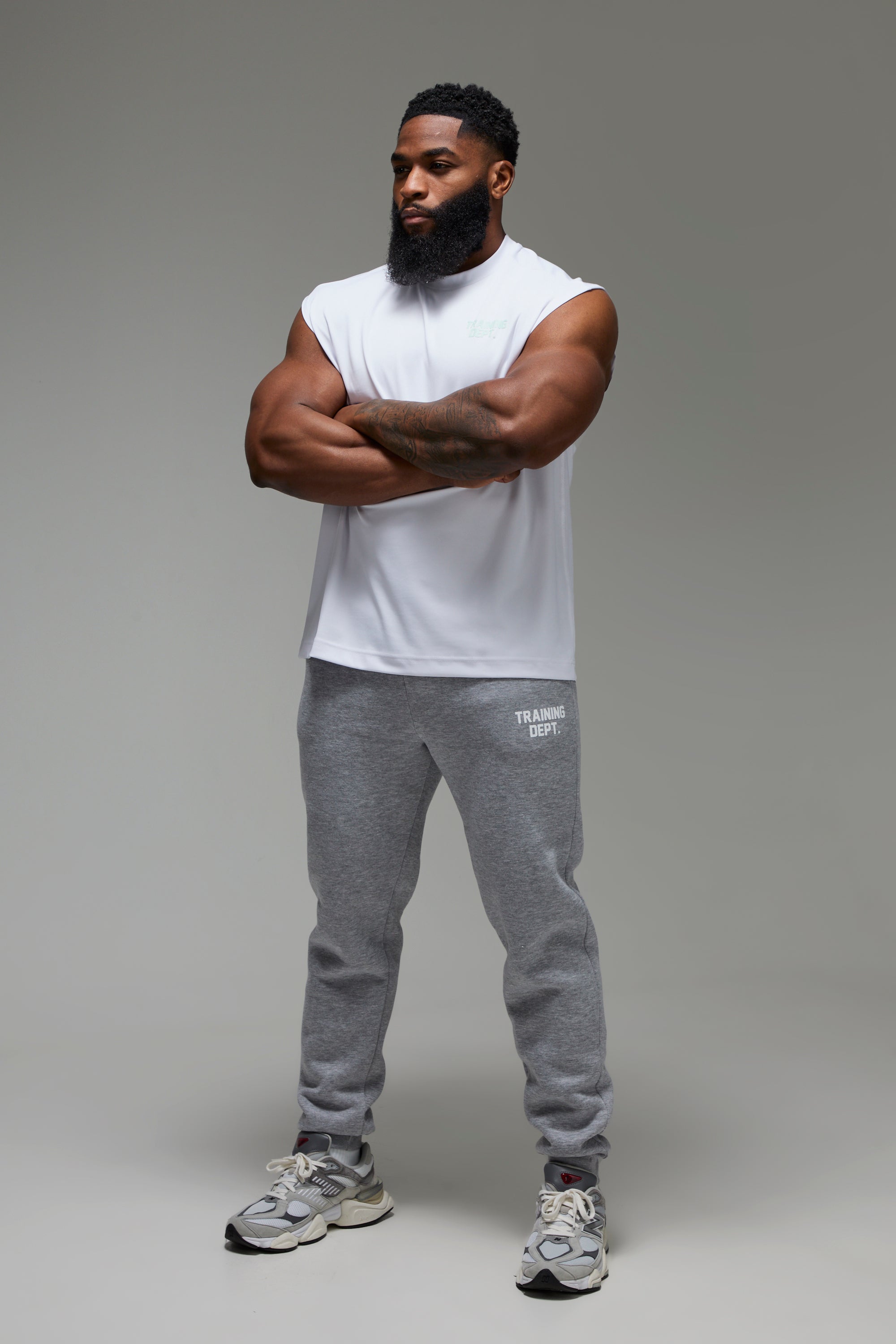 BOOHOOMAN Training Dept Oversized Performance Tank