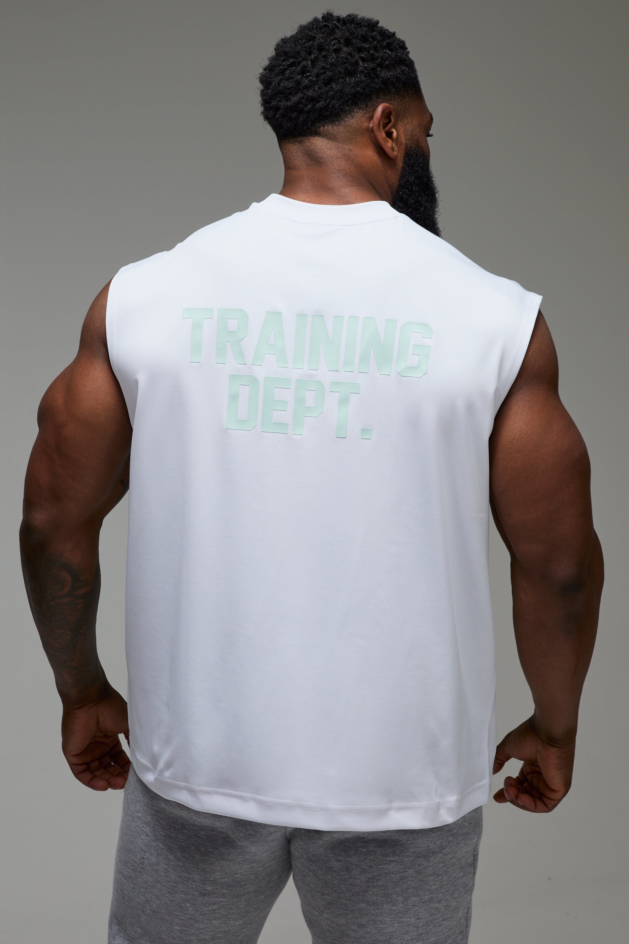BOOHOOMAN Training Dept Oversized Performance Tank