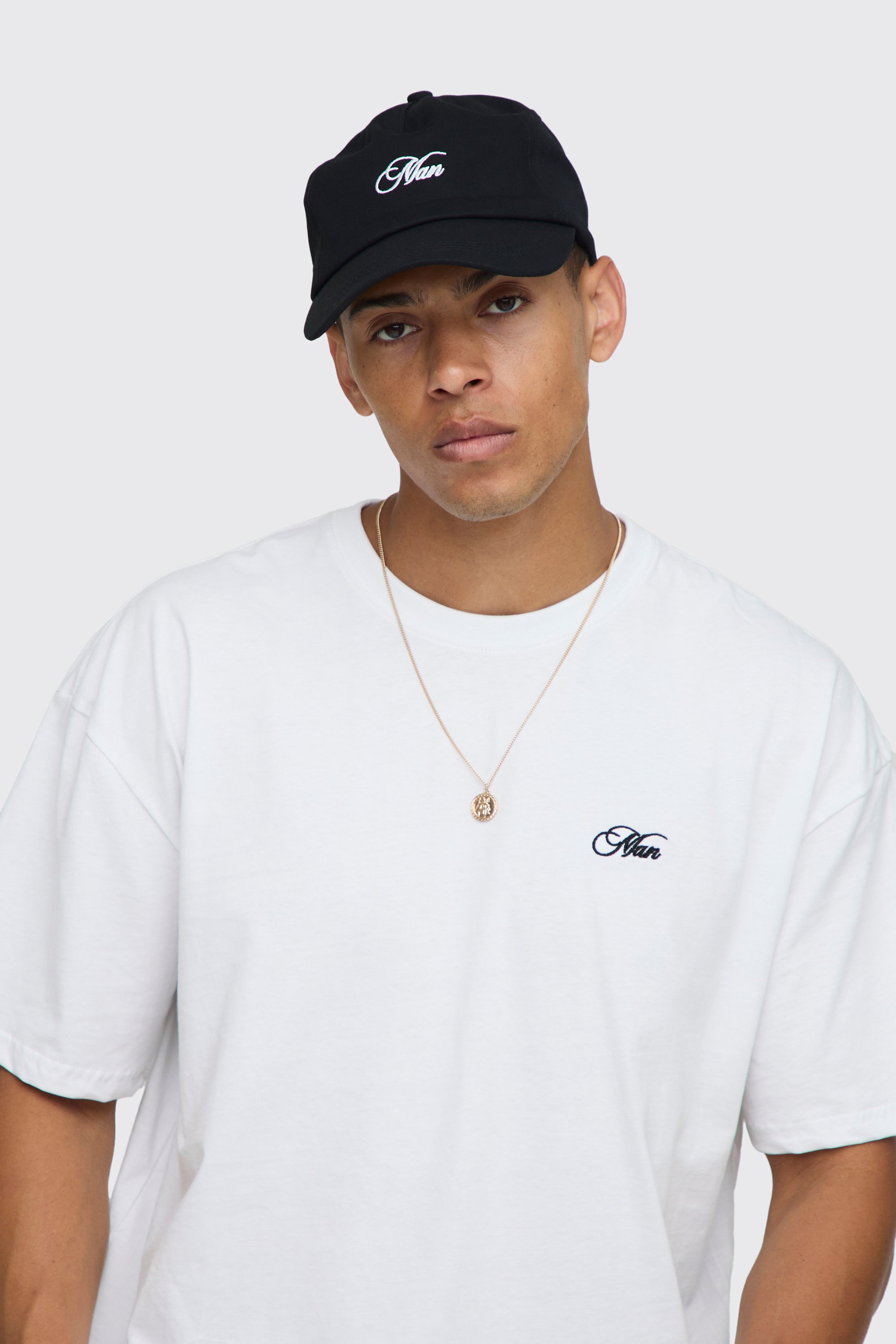 BOOHOOMAN Man Twill Embroidered Cap