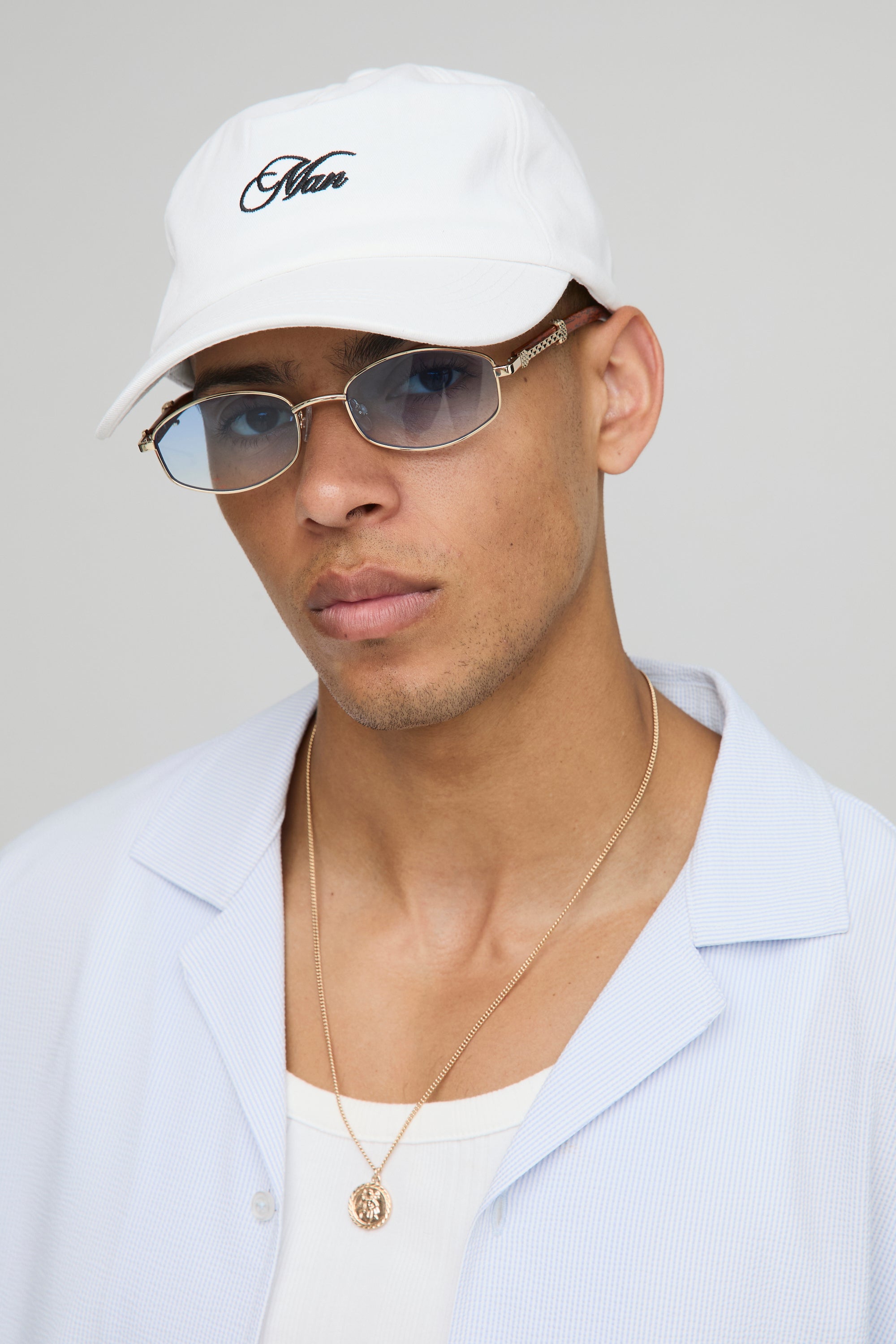 BOOHOOMAN Man Twill Embroidered Cap