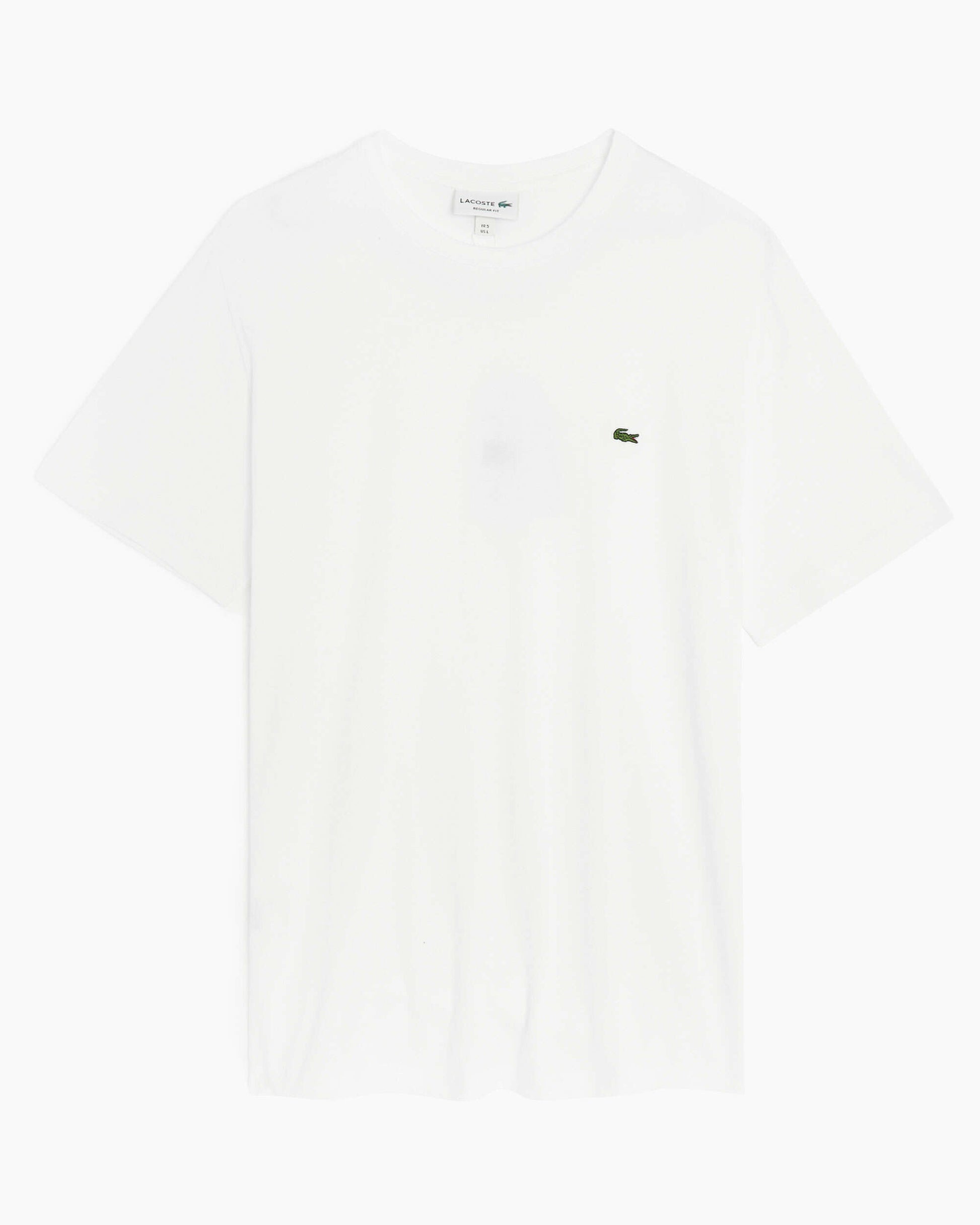 Lacoste Men’s Crew Neck Cotton T-shirt - White / S - Lacoste Apparel THE MIX