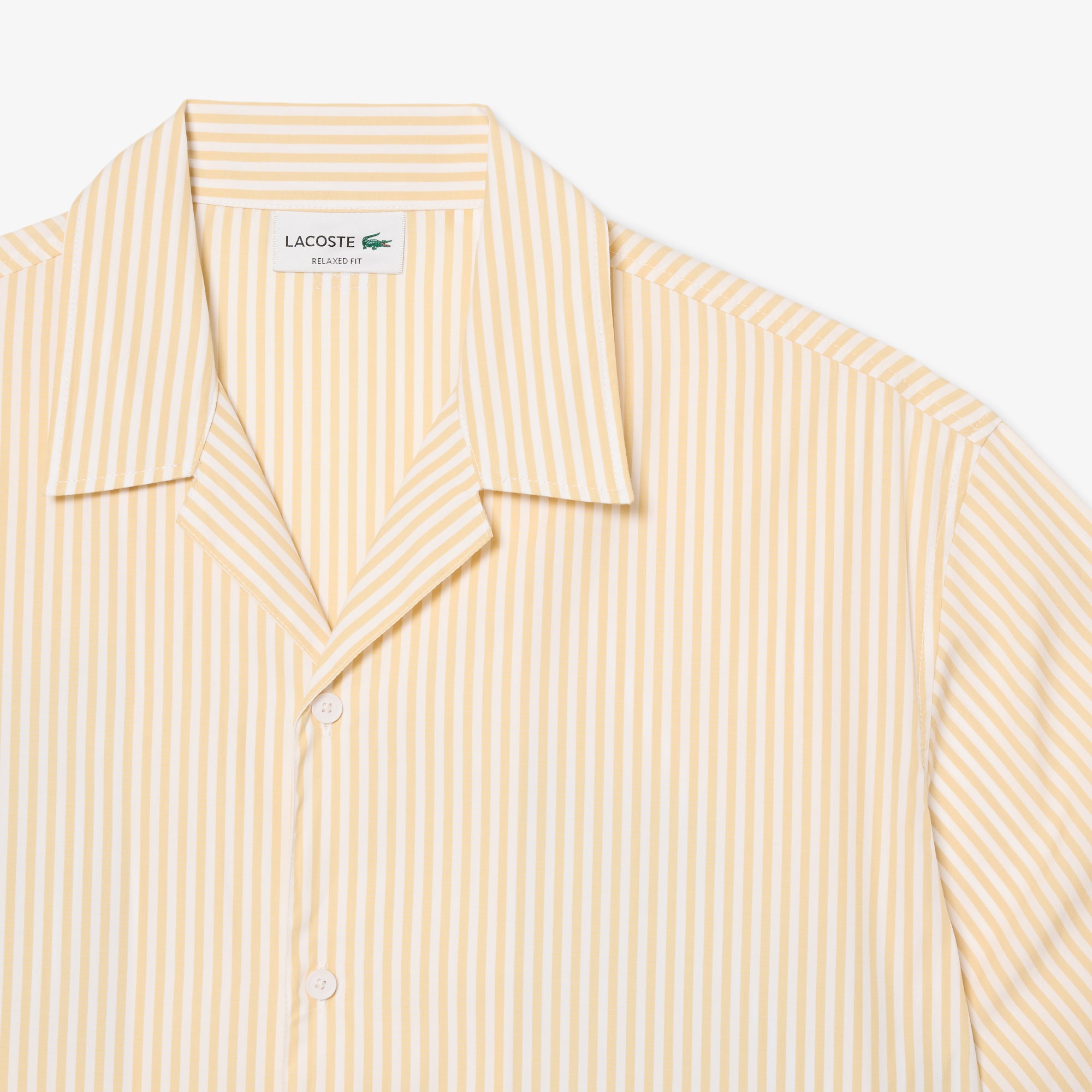 LACOSTE Relaxed Fit Striped Crocodile Shirt