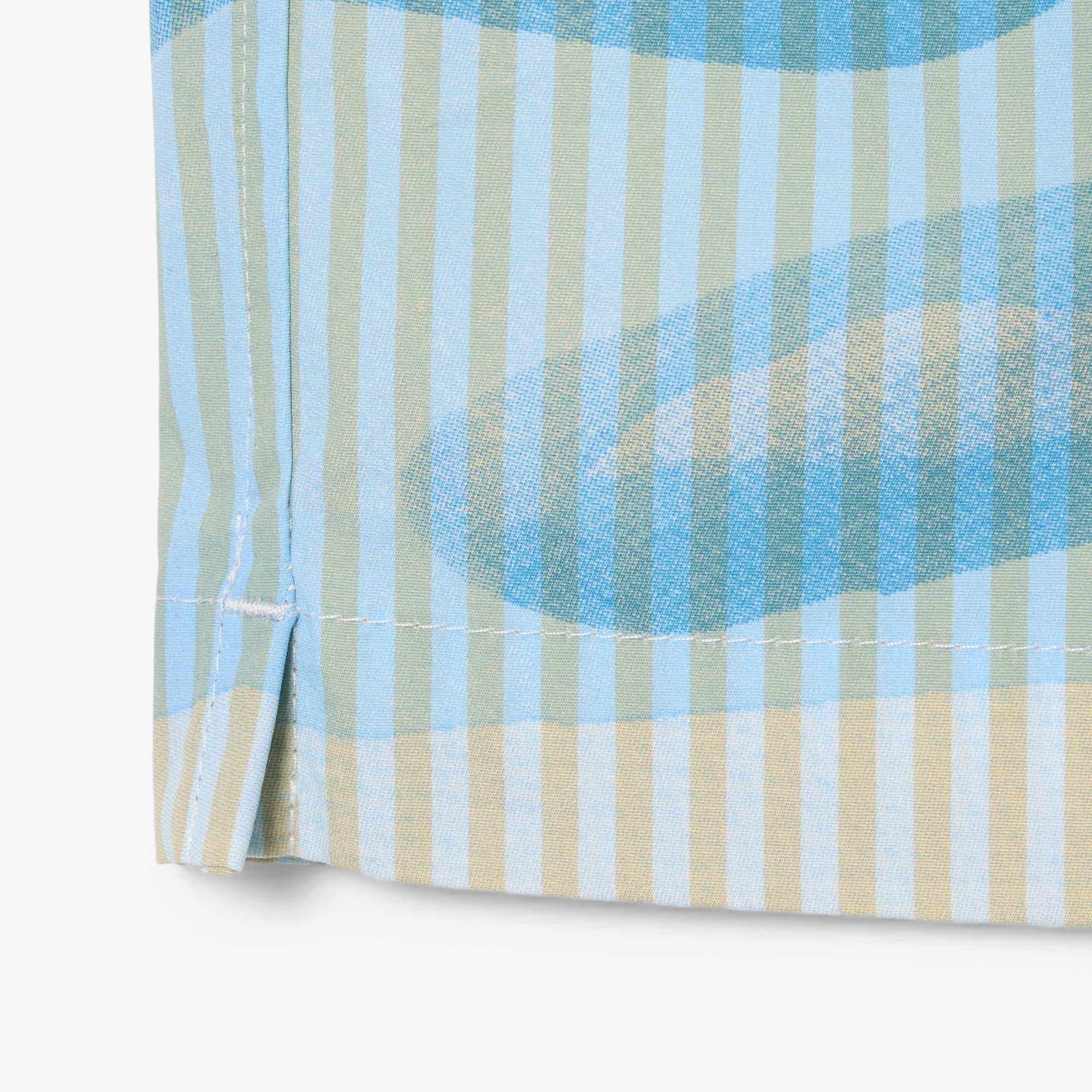 LACOSTE Relaxed Fit Striped Crocodile Shirt
