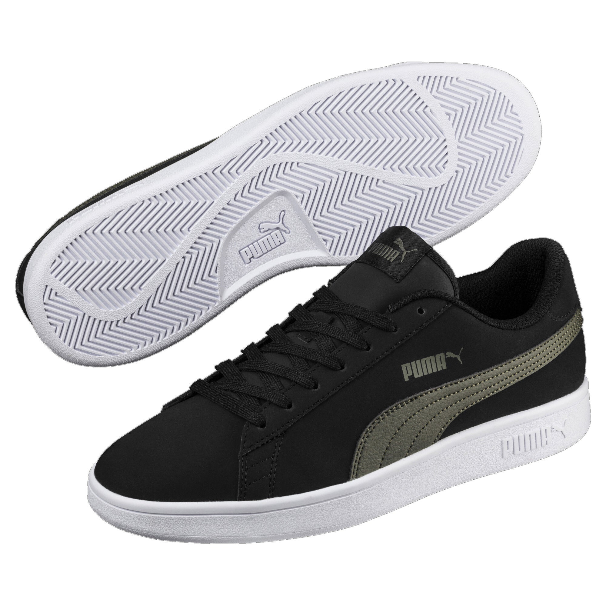 Puma Smash v2 Buck - 8 / Puma Black - PUMA Footwear THE MIX