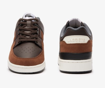 Lacoste Court Cage Mixed Material Trainers