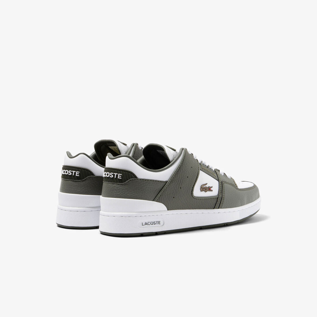 Lacoste Court Cage Leather Eyelet Trainers