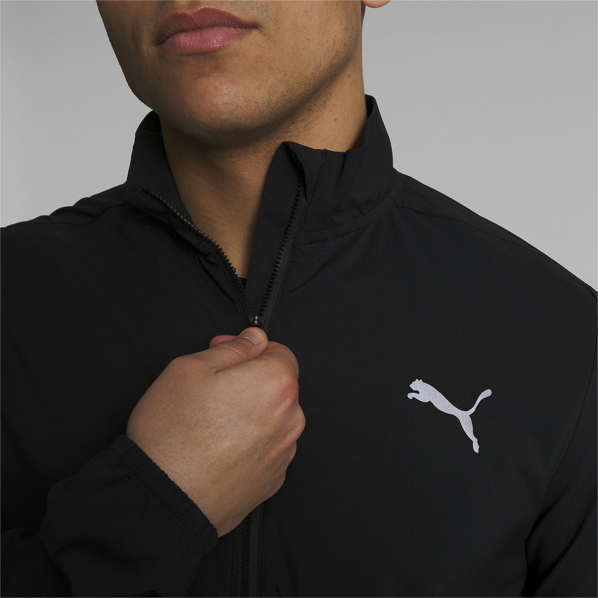 Run Favorite Woven Jacket M - M / PUMA Black - PUMA Apparel THE MIX