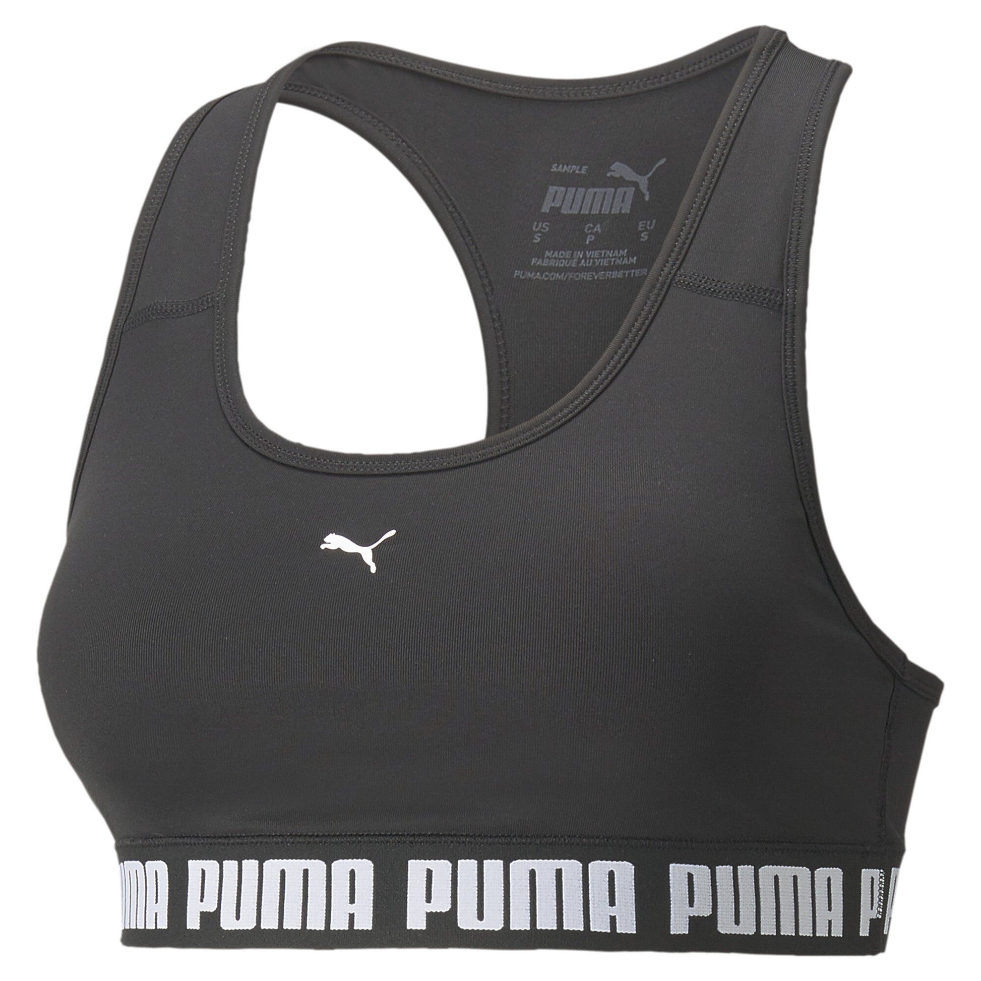 Mid Impact Puma Strong Bra PM - S / Puma Black - PUMA Apparel THE MIX