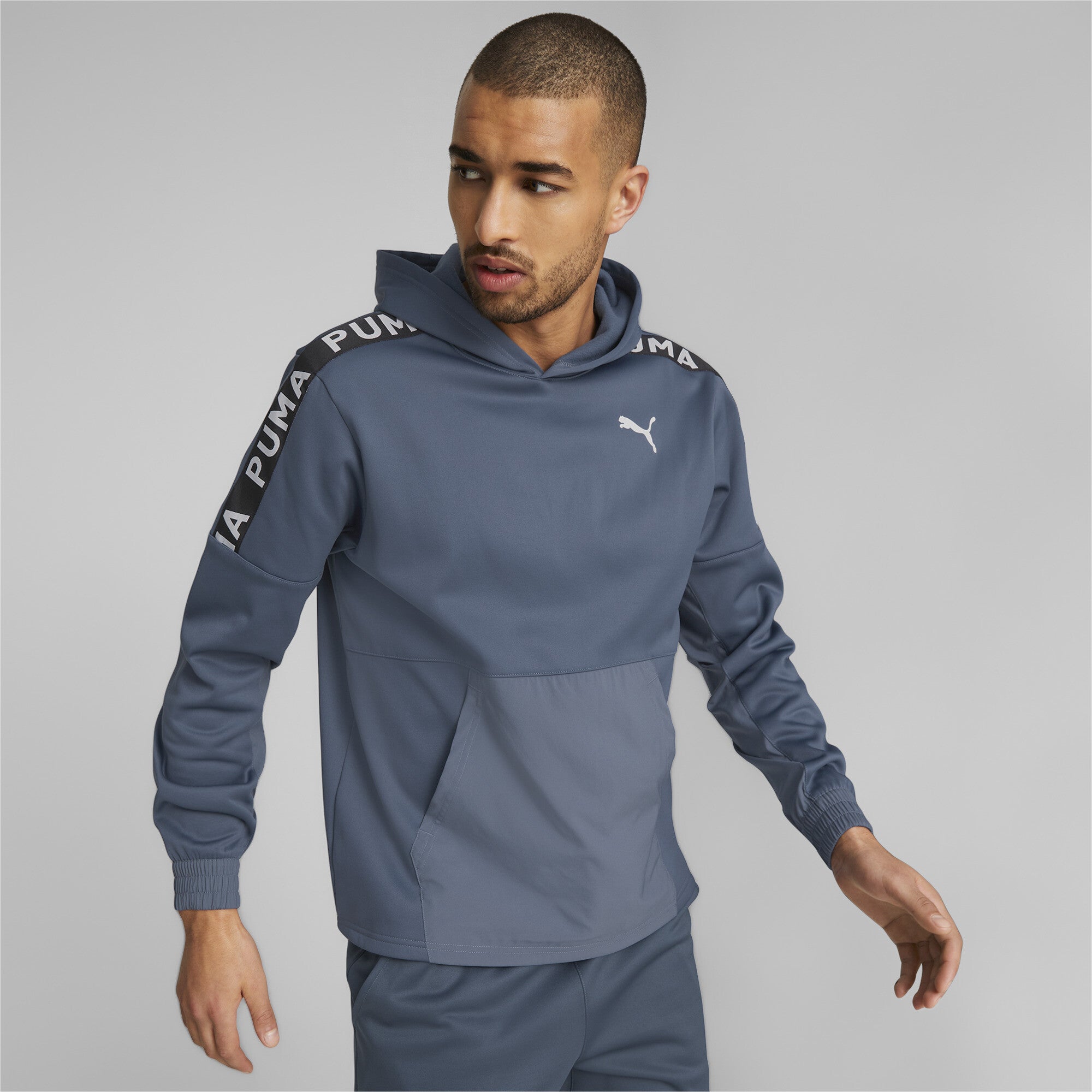 PUMA Fit Pwrfleece Hoodie - XL / Evening Sky - PUMA Apparel THE MIX