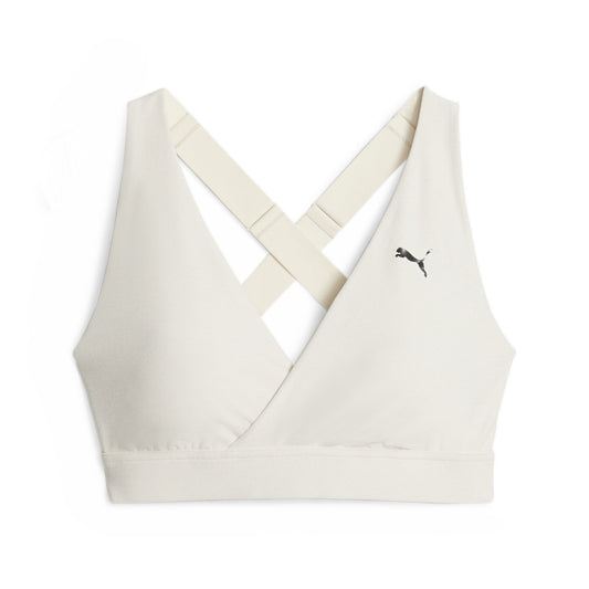 Mid Impact Yogini Cross Over Bra - S / Alpine Sno - PUMA Apparel THE MIX