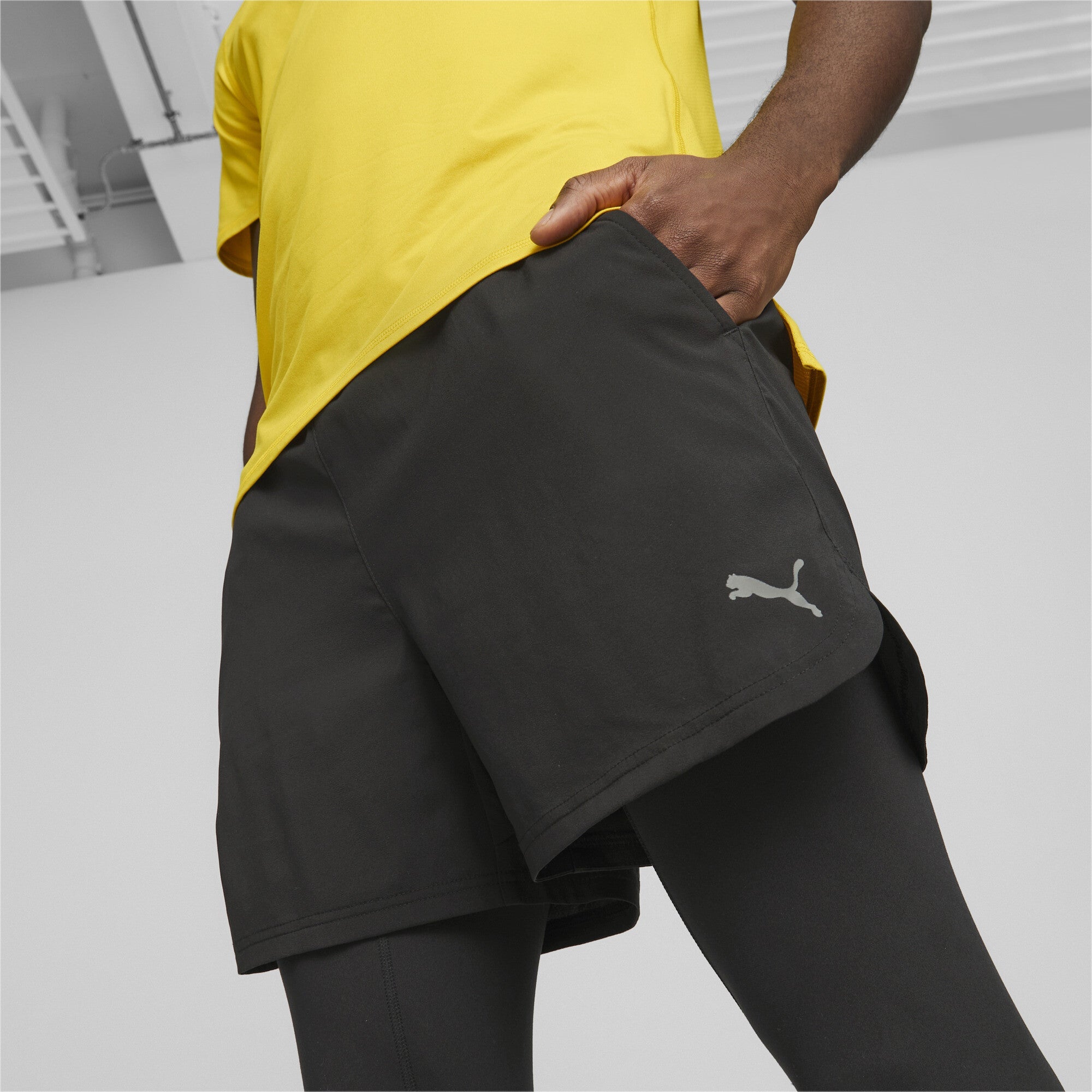 M Studio 2IN1 Short - L / Puma Black - PUMA Apparel THE MIX