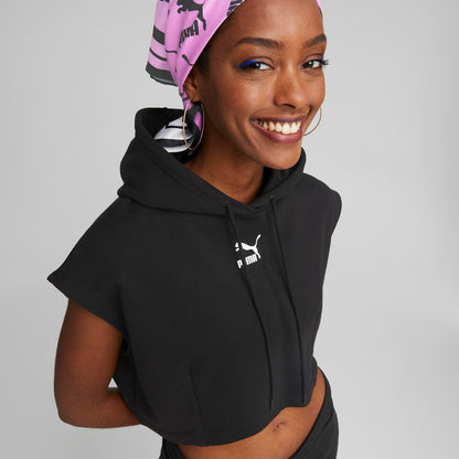 Dare to Hooded Cropped Vest