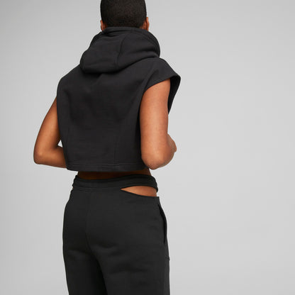 Dare to Hooded Cropped Vest