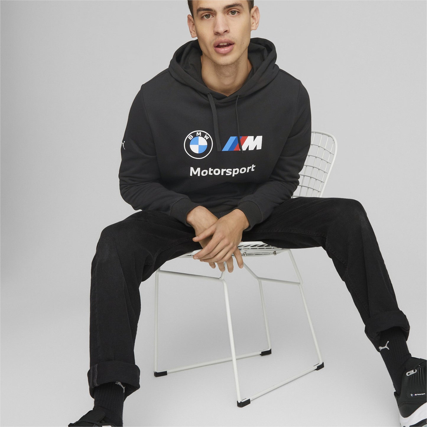 BMW MMS ESS FT Hoodie - L / Puma Black - PUMA Apparel THE MIX