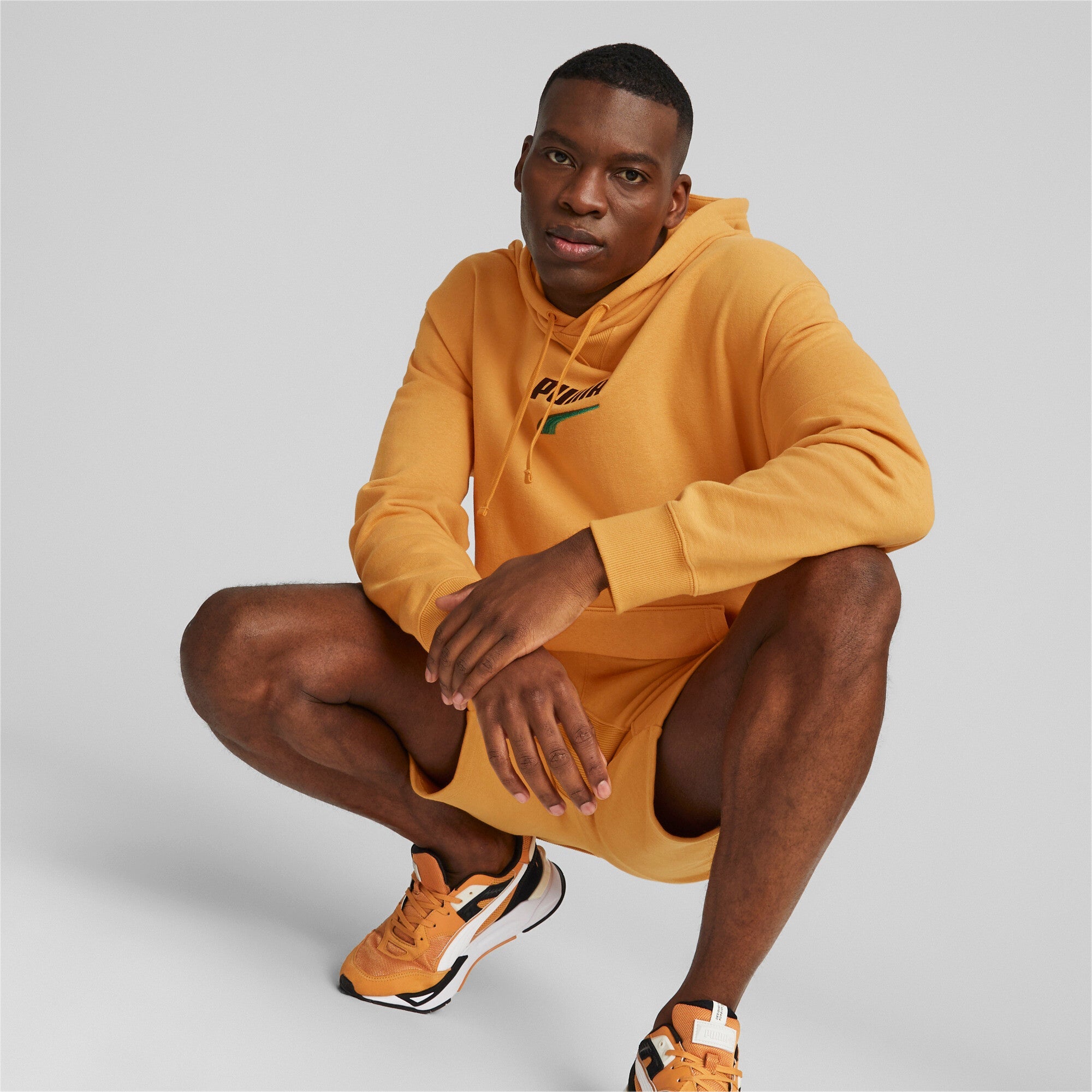 DOWNTOWN Logo Hoodie TR - L / Desert Clay - PUMA Apparel THE MIX