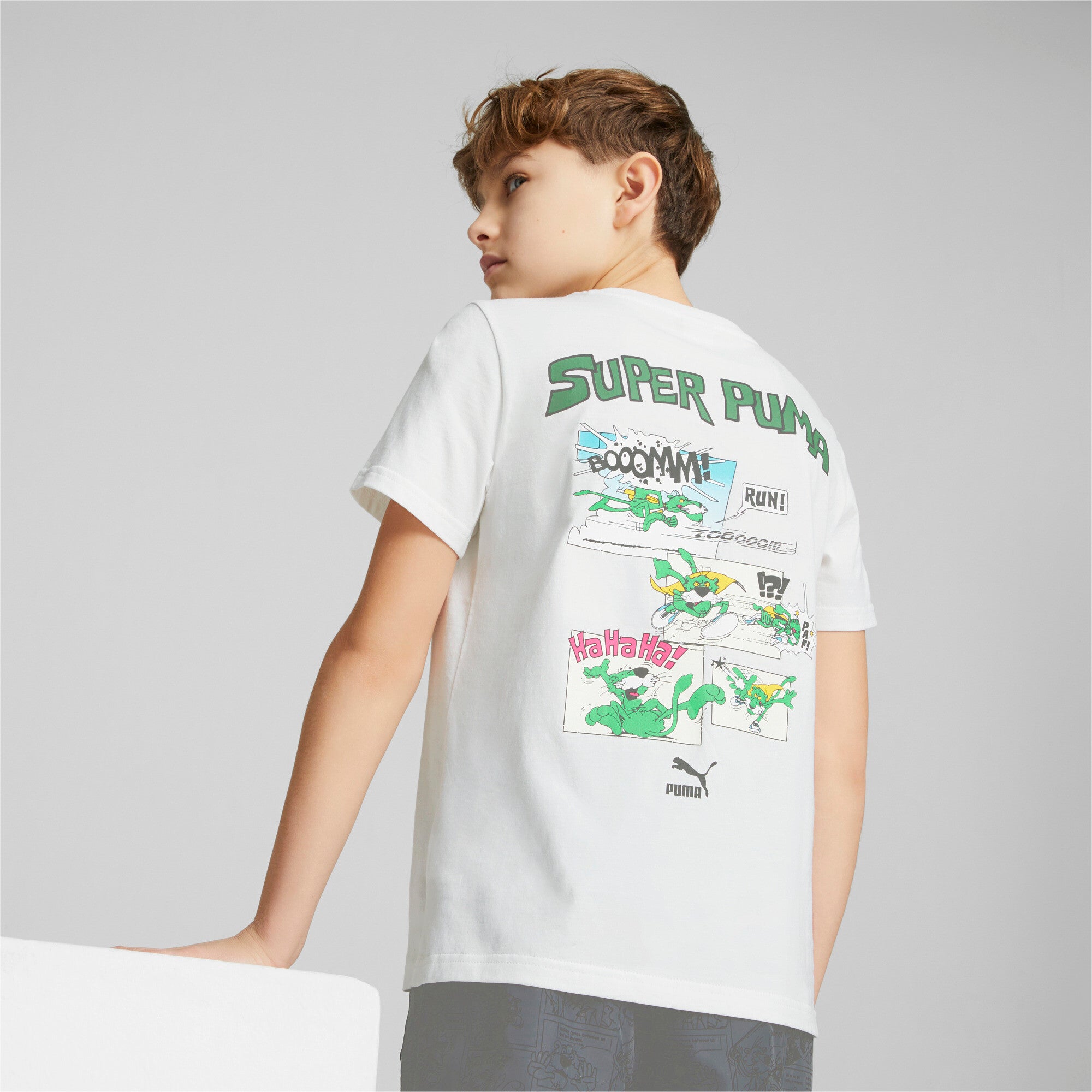 CLASSICS SUPER PUMA Tee B - 140 / PUMA White - PUMA Apparel THE MIX