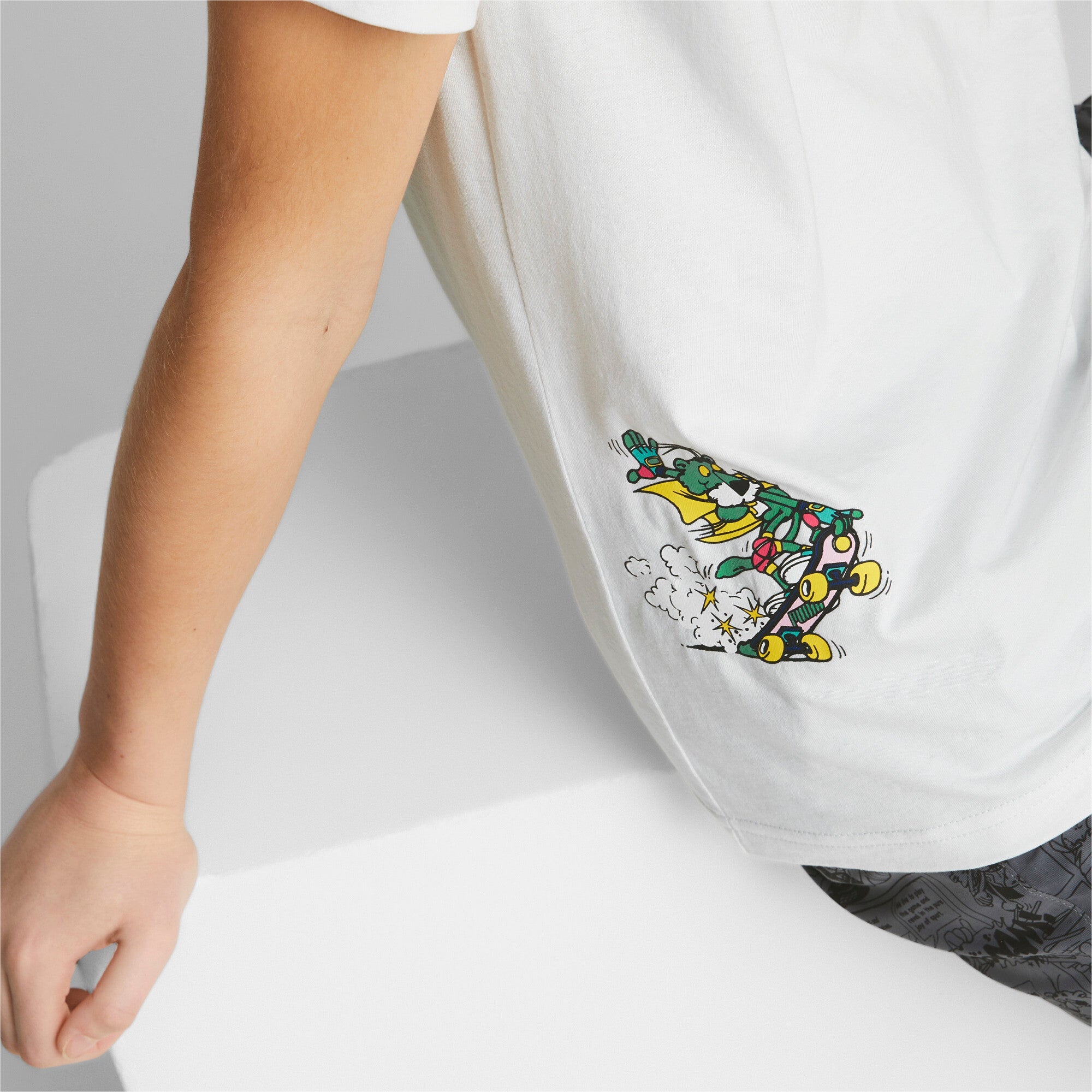CLASSICS SUPER PUMA Tee B - 152 / PUMA White - PUMA Apparel THE MIX