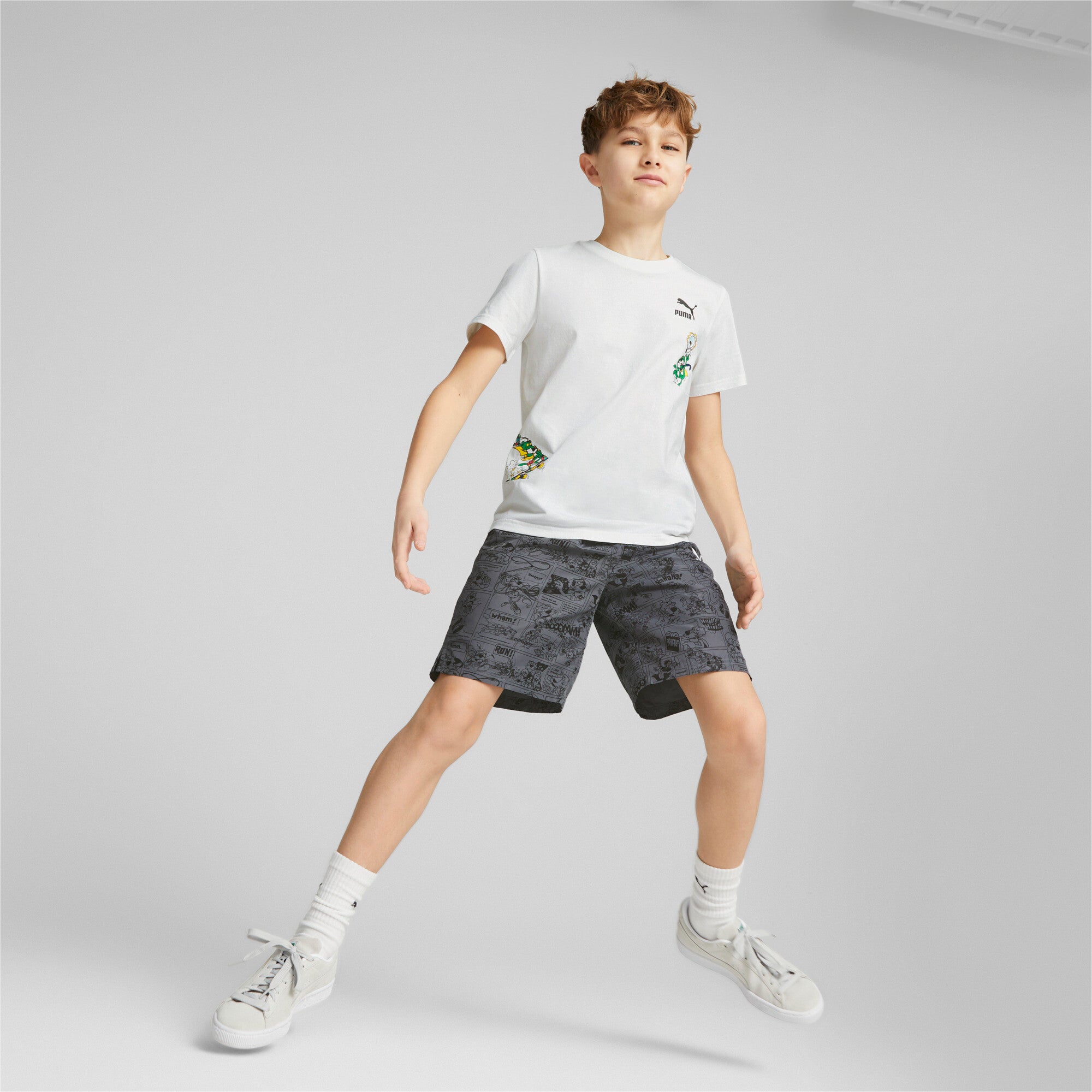 CLASSICS SUPER PUMA Tee B - 128 / PUMA White - PUMA Apparel THE MIX
