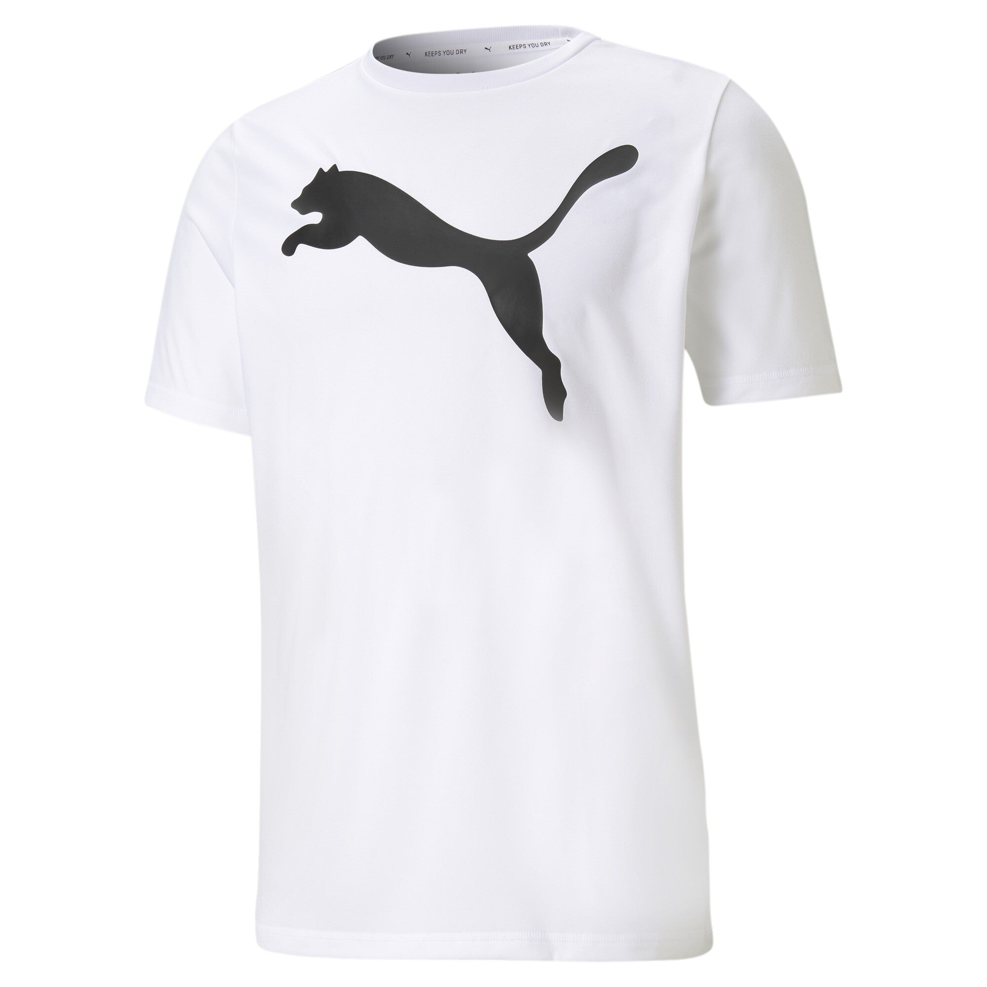 Active Big Logo Tee - S / Puma White - PUMA Apparel THE MIX
