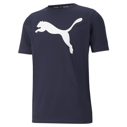 Active Big Logo Tee - S / Peacoat - PUMA Apparel THE MIX