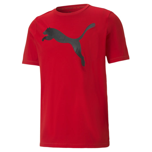 Active Big Logo Tee - M / High Risk Red - PUMA Apparel THE MIX