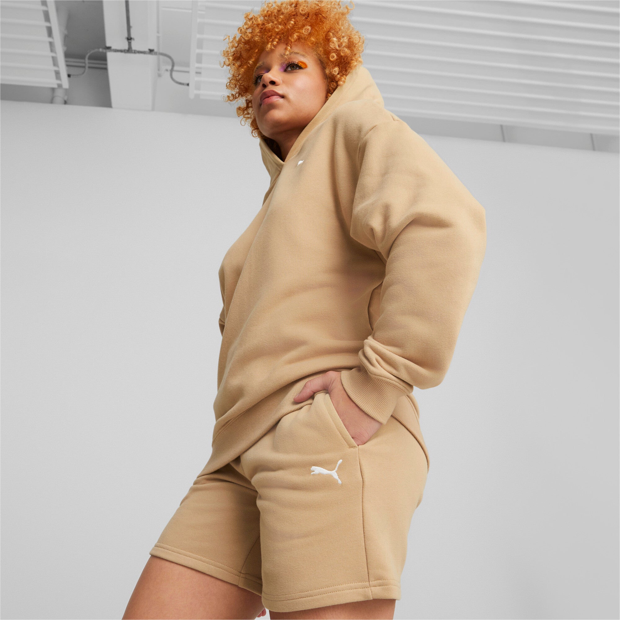 Loungewear Short Suit TR - M / Dusty Tan - PUMA Apparel THE MIX