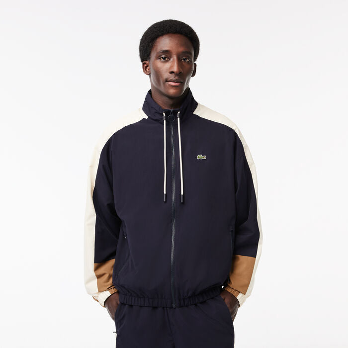 Lacoste Water Resistant Colourblock Zipped Sportsuit Jacket