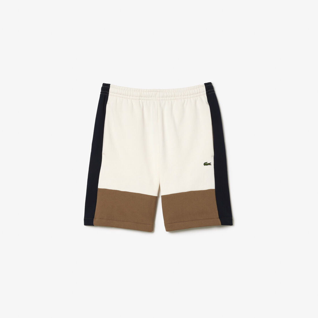 Lacoste Regular Fit Brushed Fleece Colourblock Jogger Shorts
