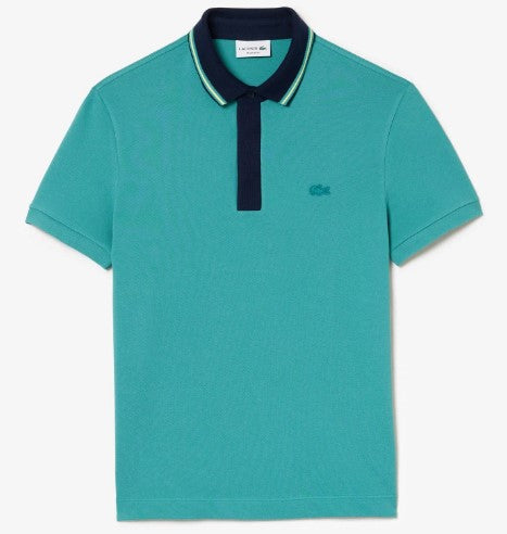 Lacoste Smart Paris Regular Fit Contrast Neck Polo Shirt - Lacoste Apparel THE MIX