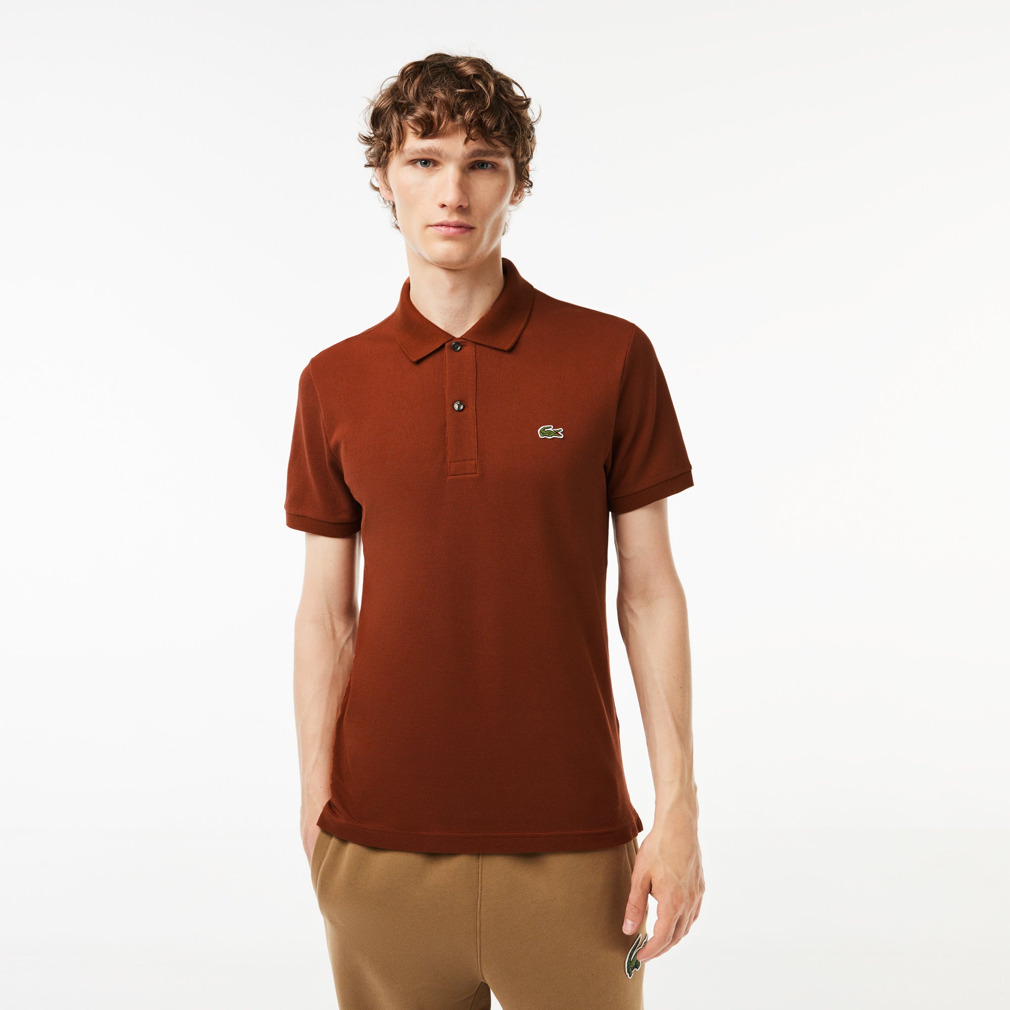 MEN'S SLIM FIT PETIT PIQUÉ COTTON POLO