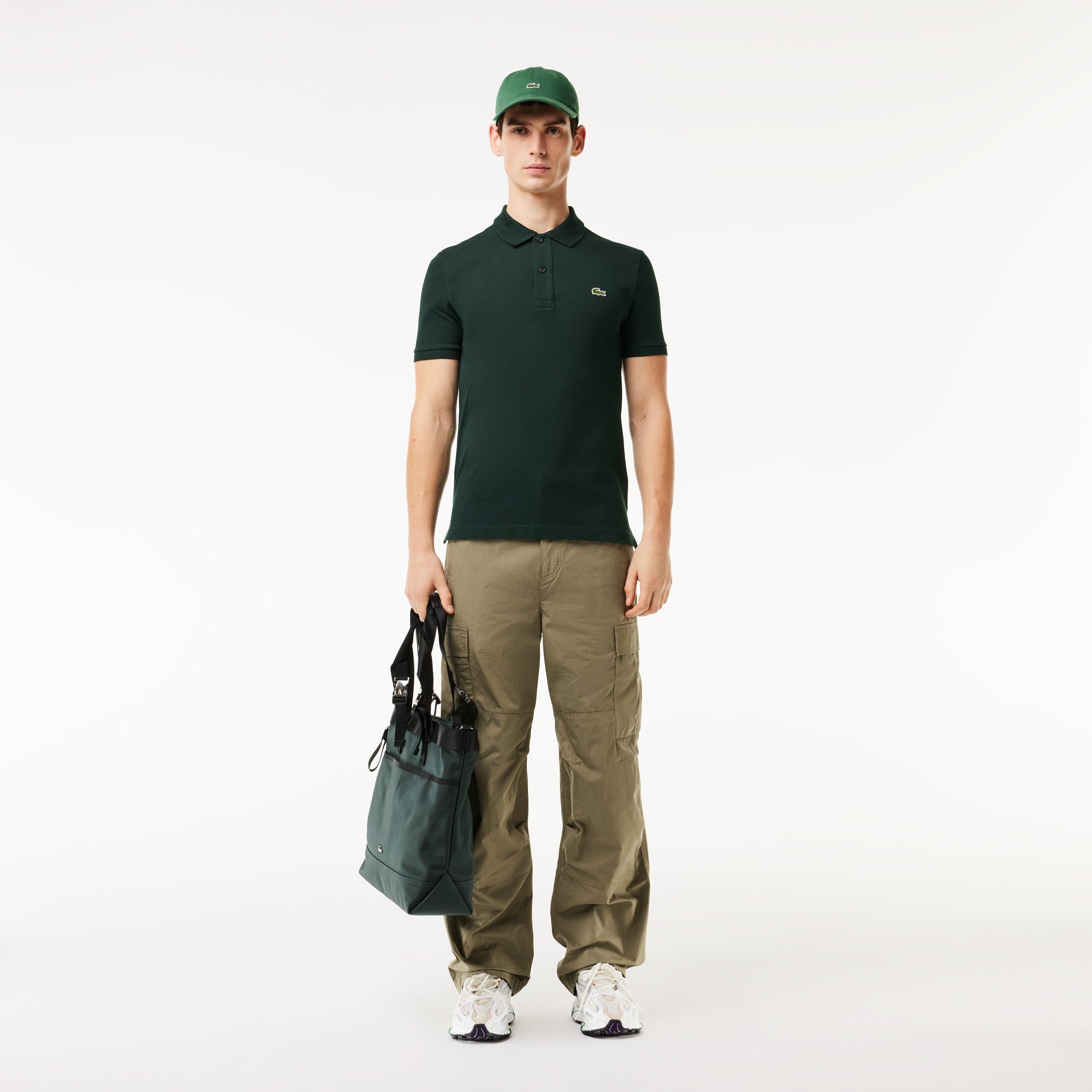 MEN'S SLIM FIT PETIT PIQUÉ COTTON POLO
